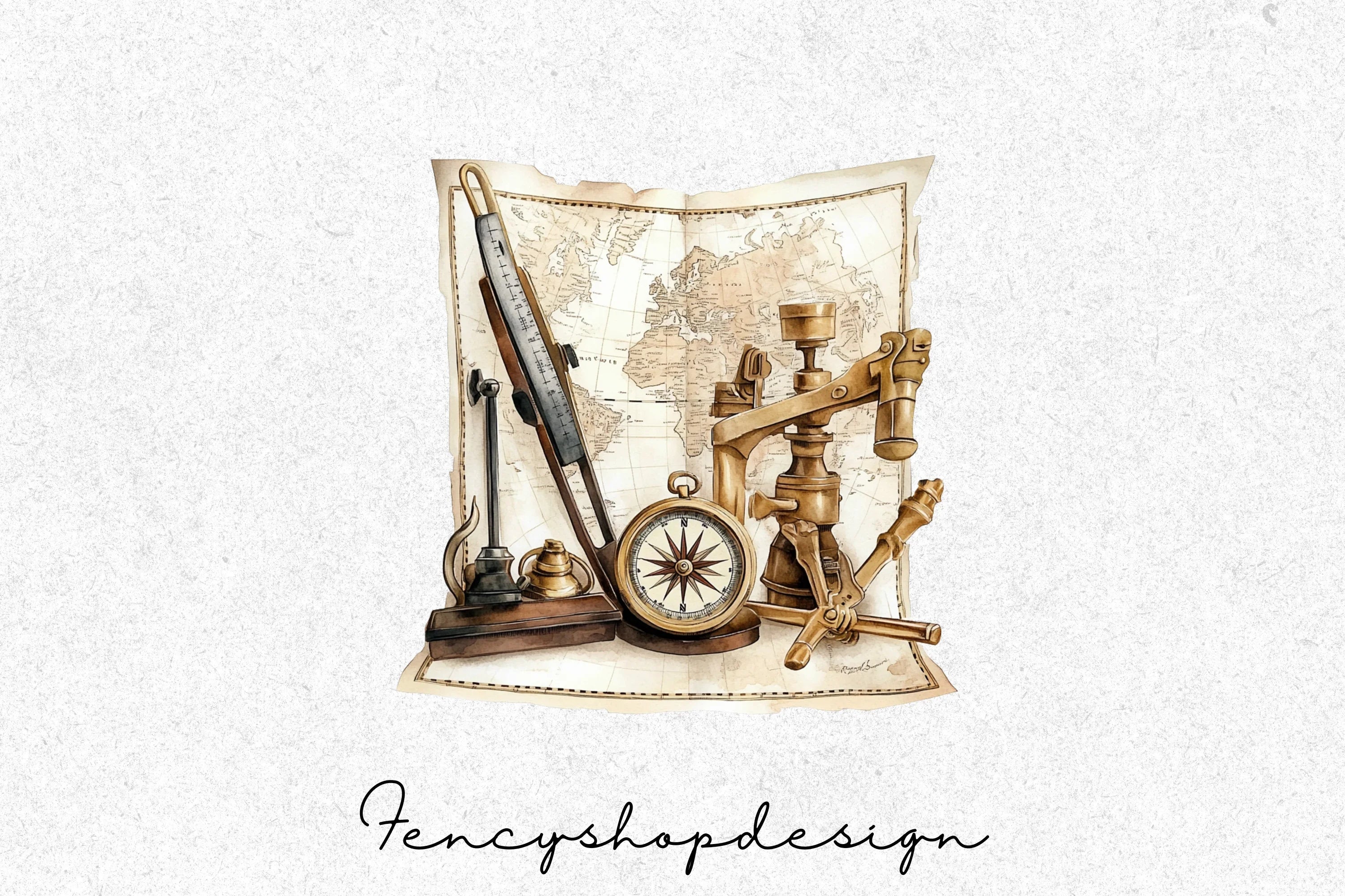 Nautical Pirate Themed Clipart Bundle - Image 3