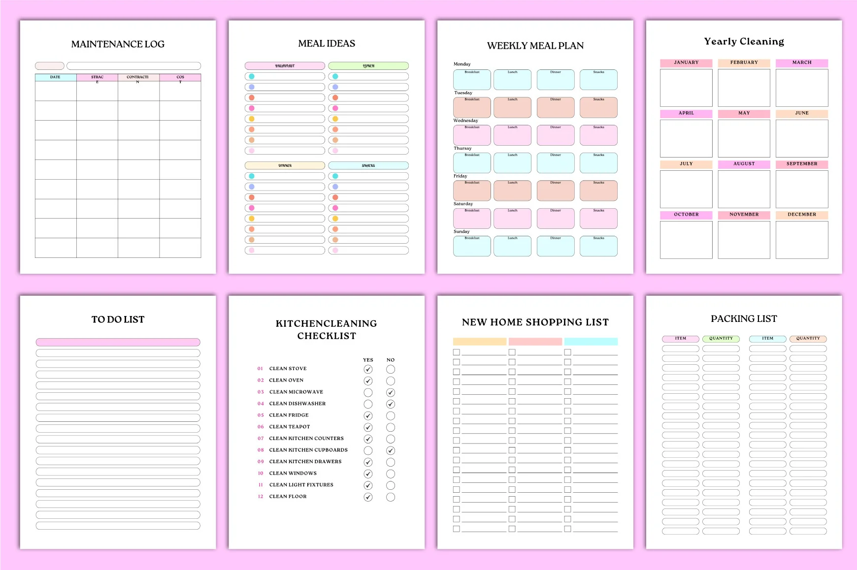 New Home Essentials Checklist Planner - Image 2