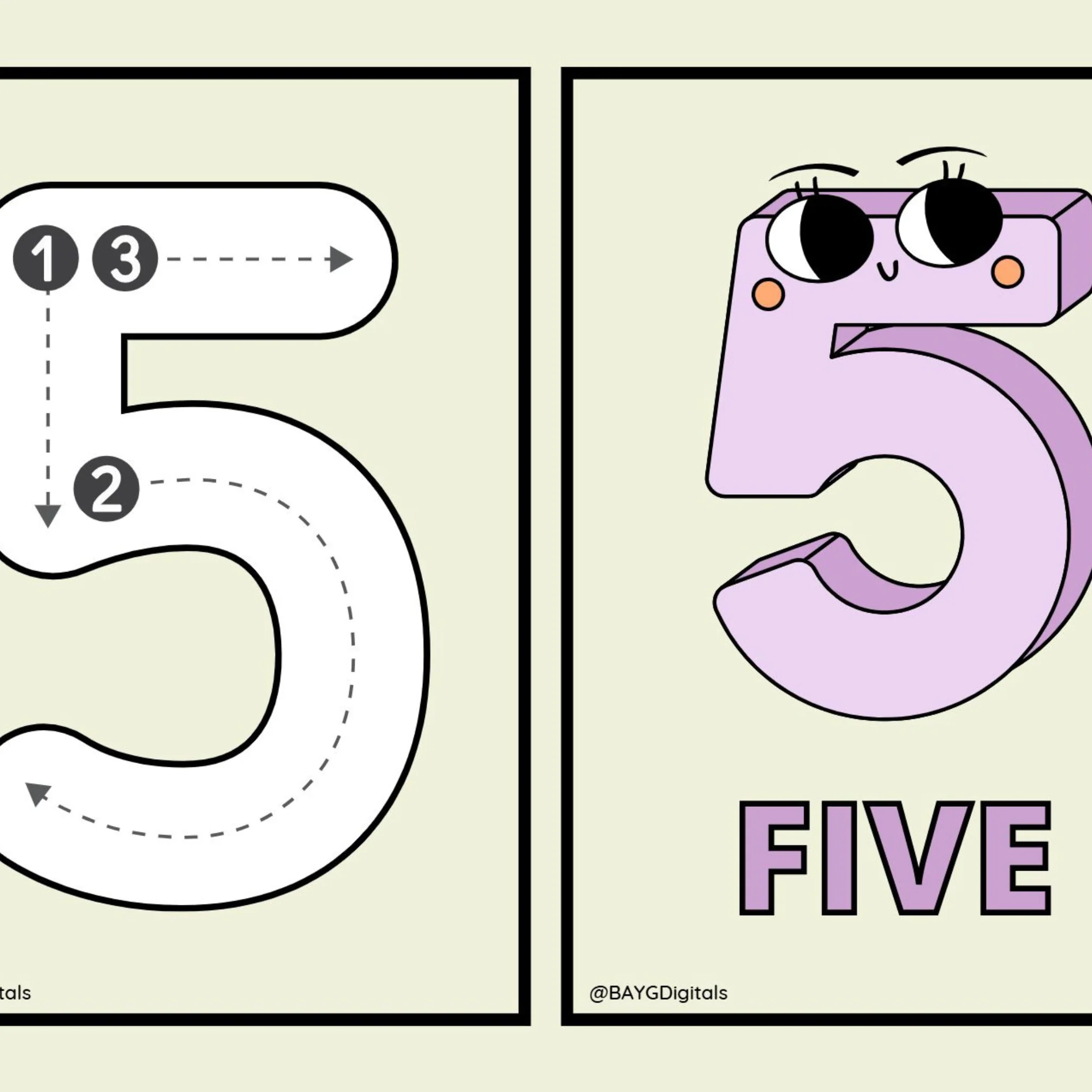 Number Tracing Flashcards 1 30 - Image 3