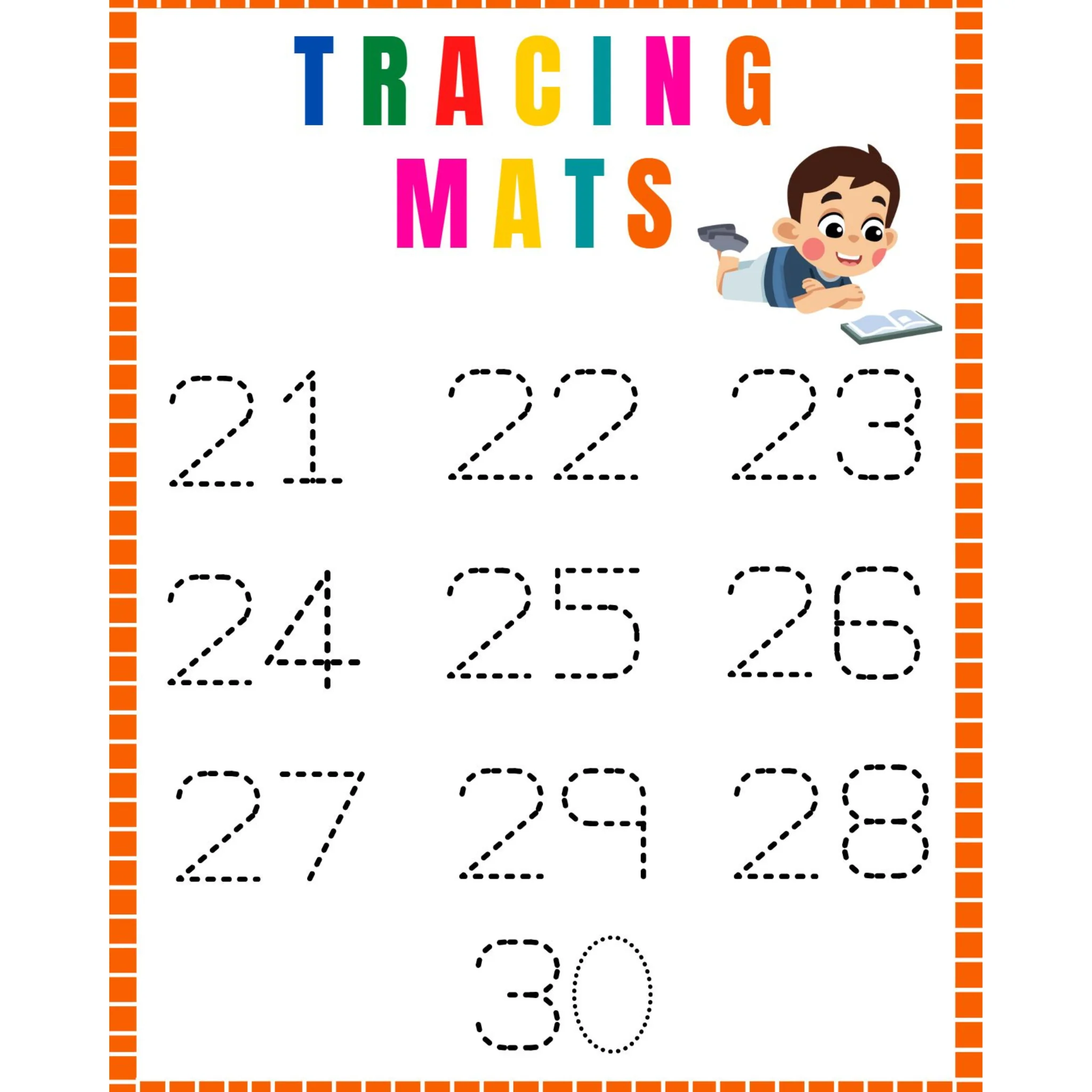 Number Tracing Mats - Image 3