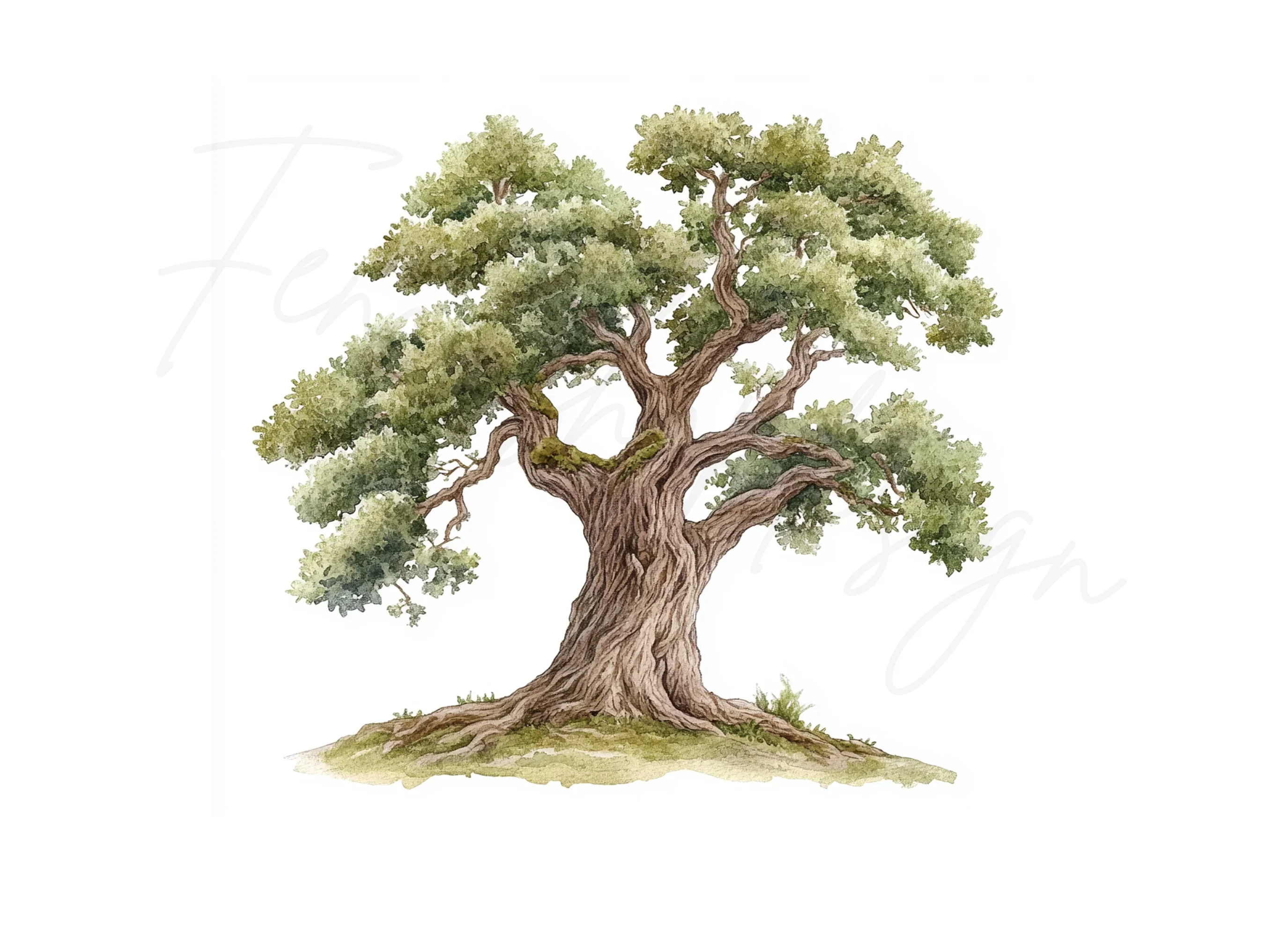 Oak Tree Clipart Bundle - Image 2