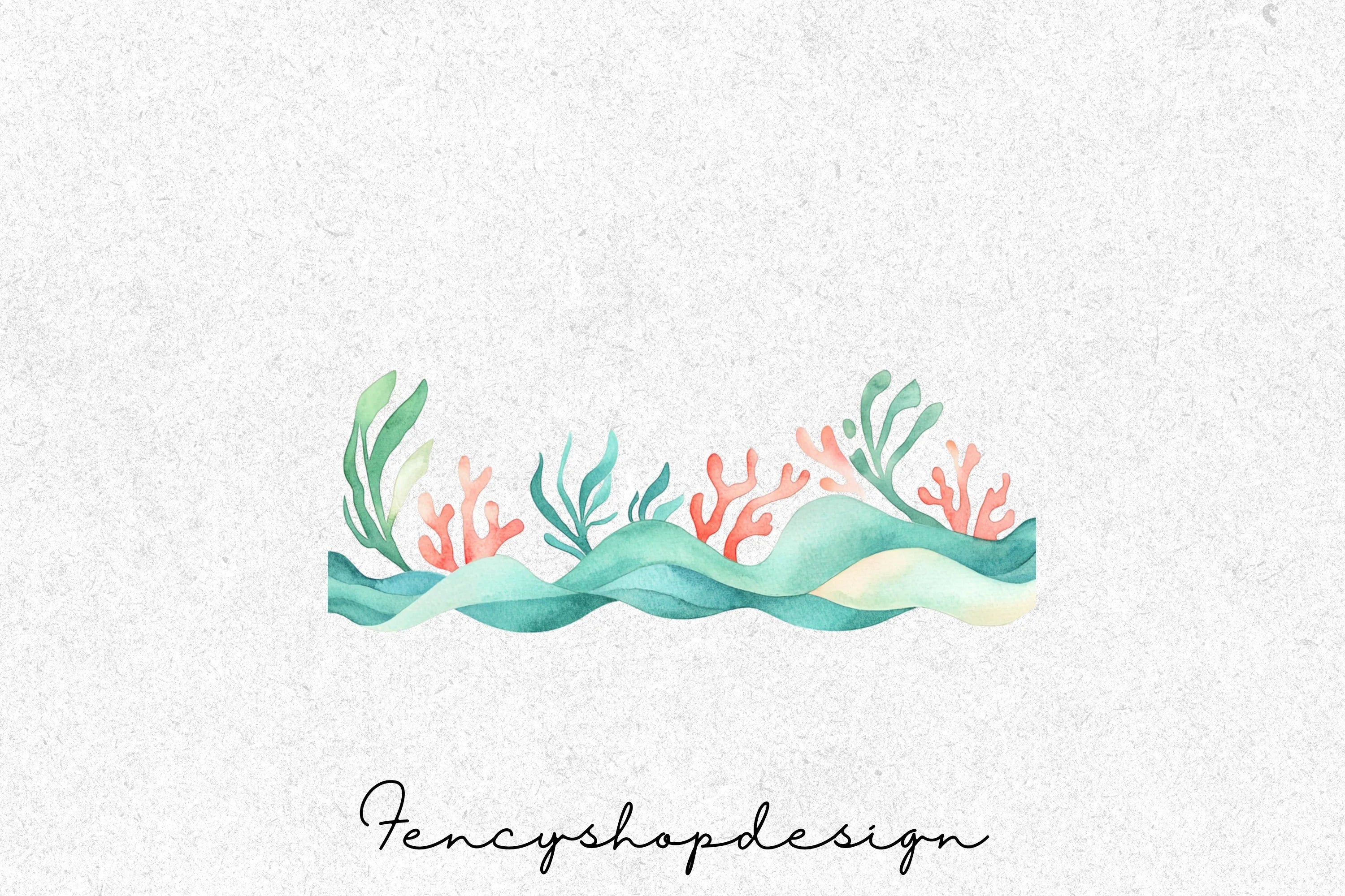Ocean Elements Clipart Bundle - Image 4