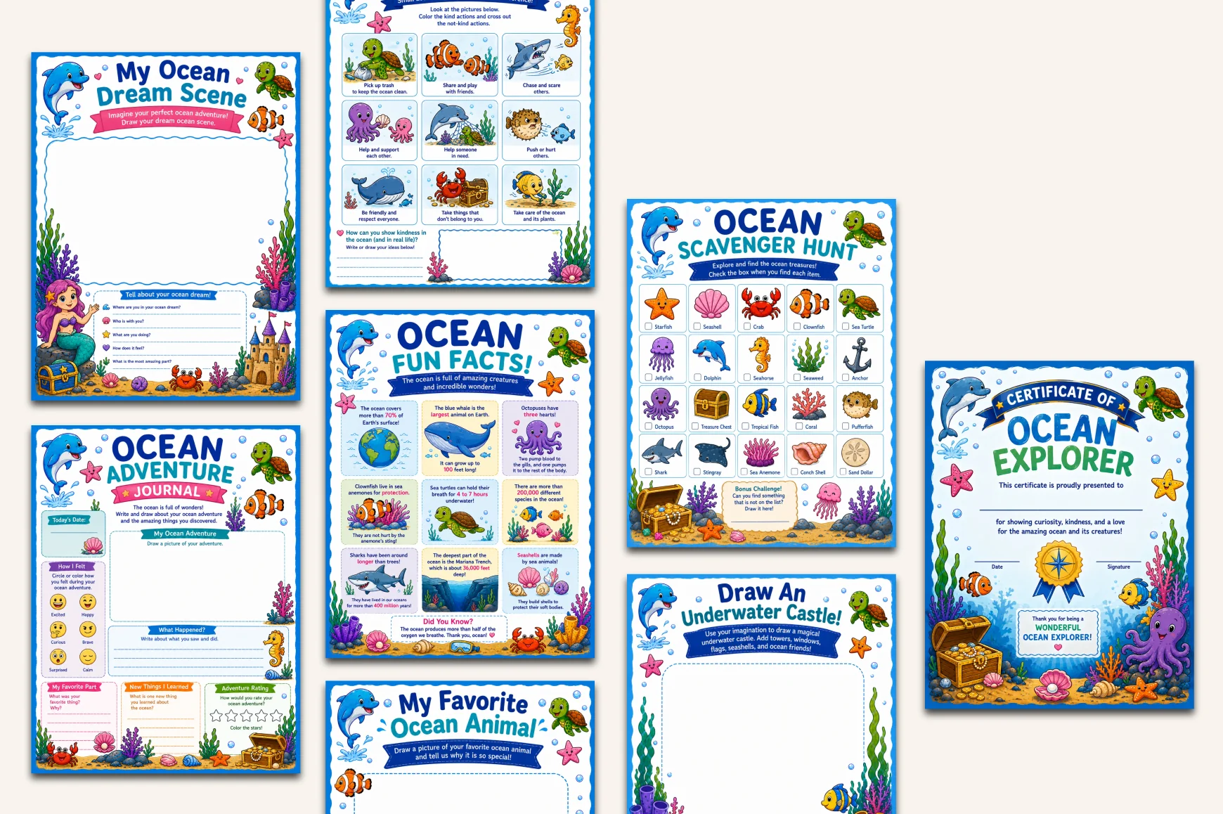 Ocean Friends Activity Book - Image 4