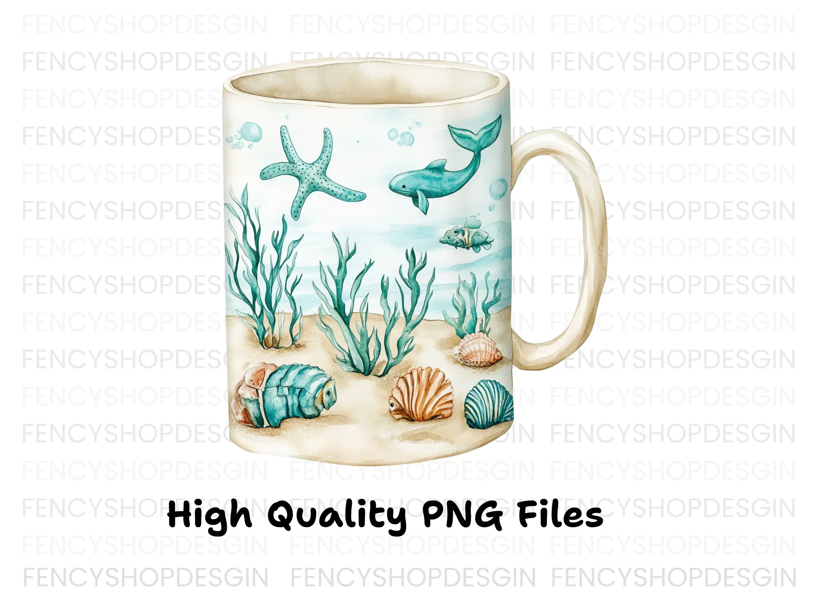 Ocean Life Clipart Bundle - Image 5