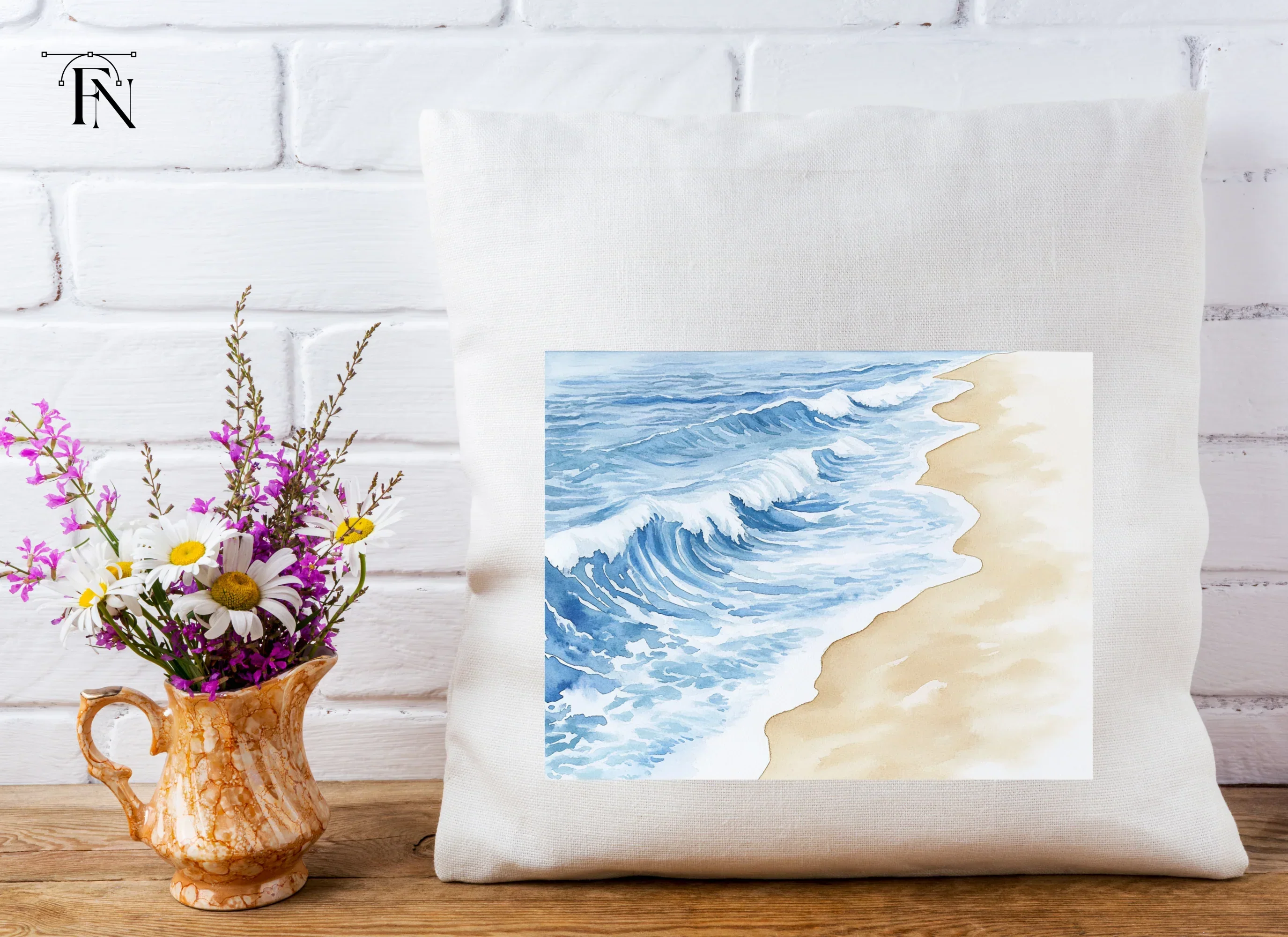 Ocean Waves Beach Clipart Bundle - Image 4