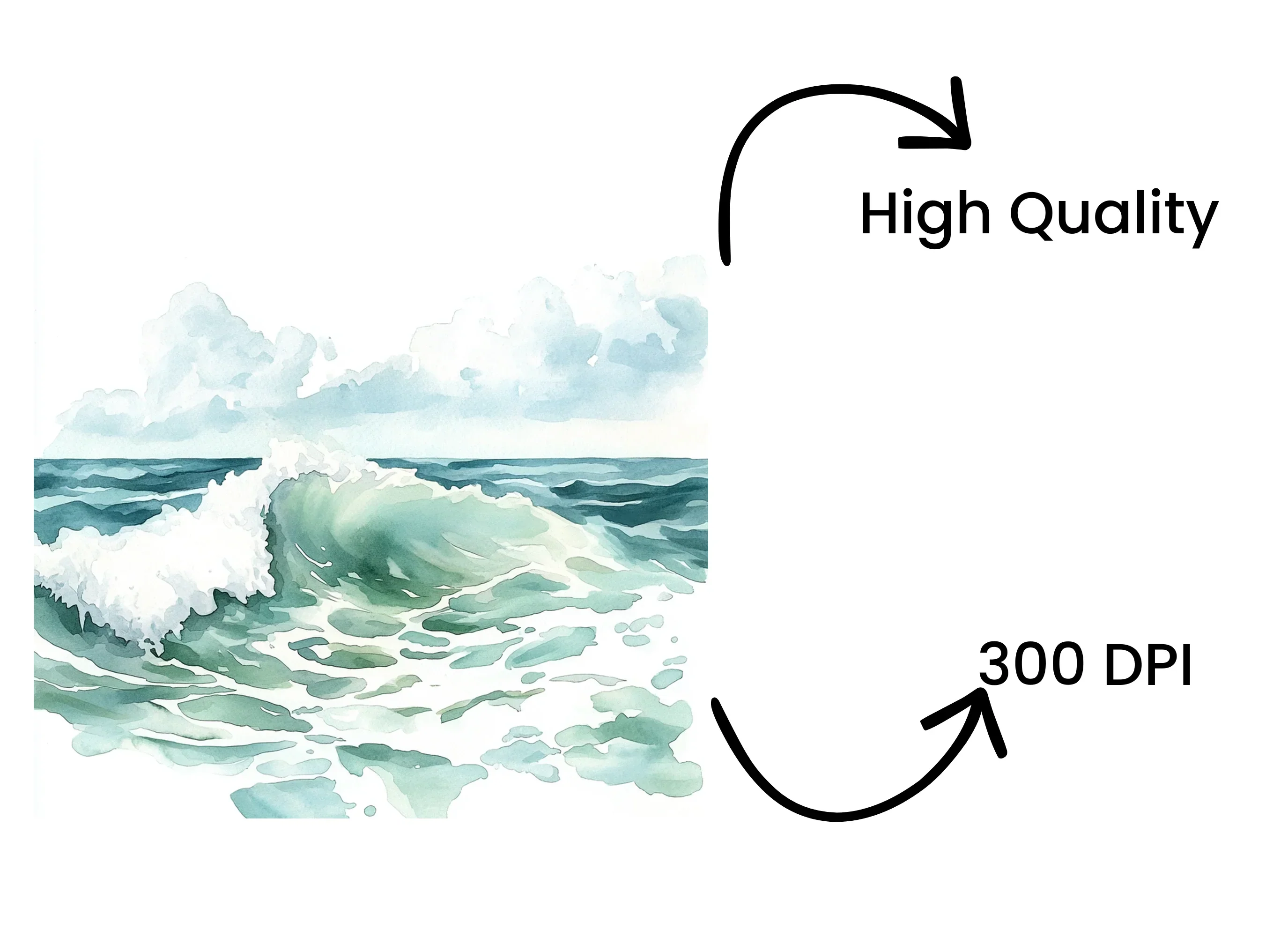 Ocean Waves Clipart Bundle - Image 4