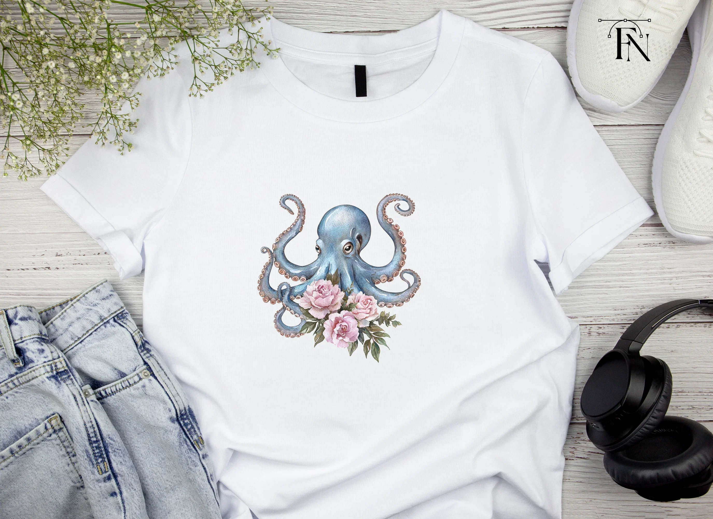 Octopus Clipart Bundle - Image 4