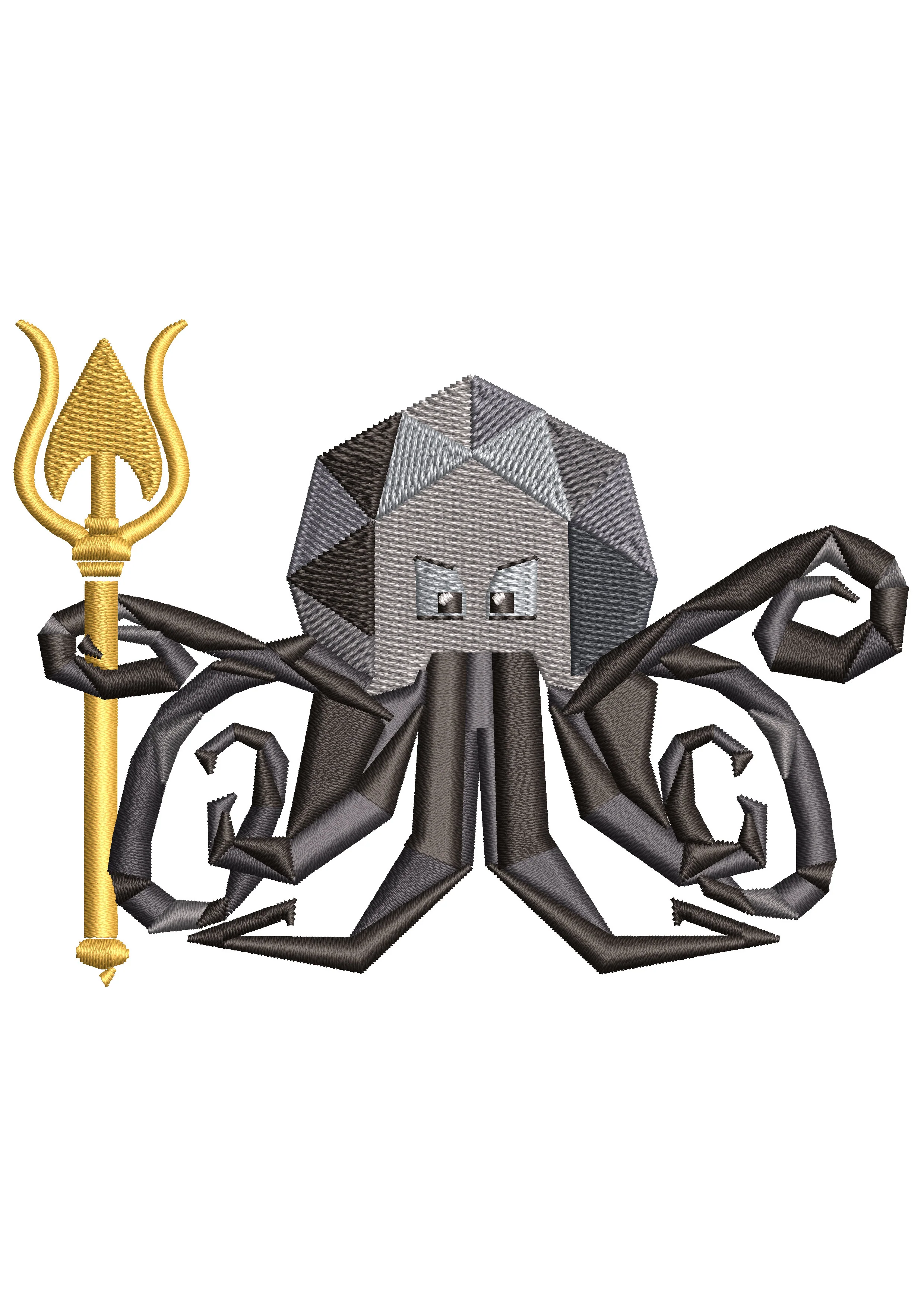 Octopus Embroidery Design
