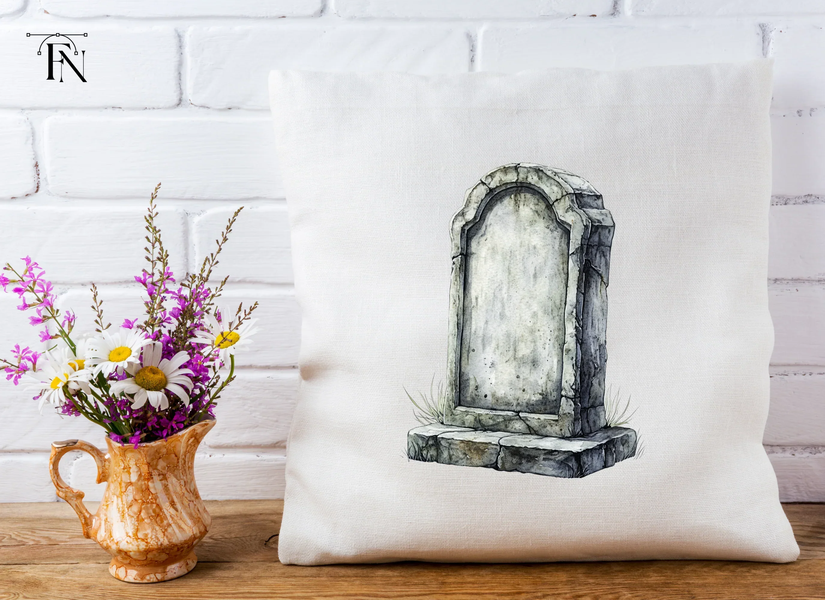 Old Gravestone Clipart Bundle - Image 5