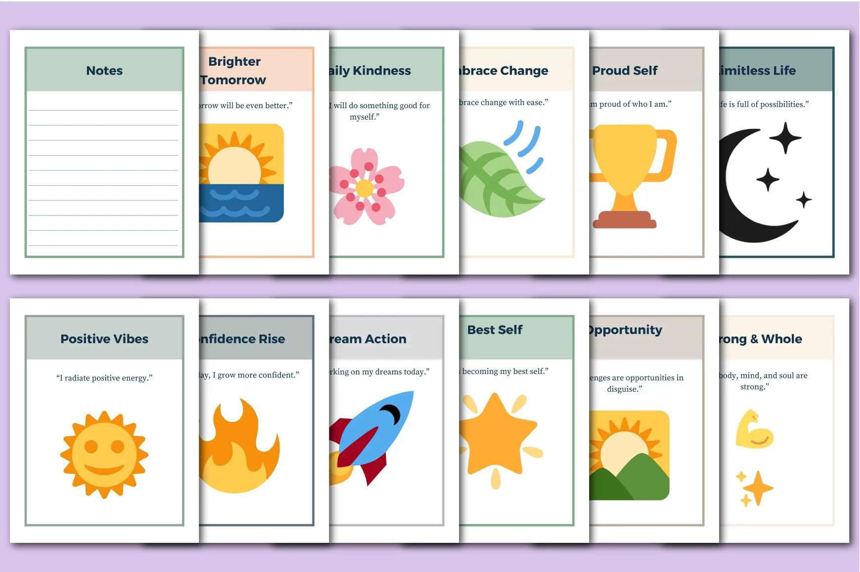 One Month Affirmation Journey Planner - Image 3
