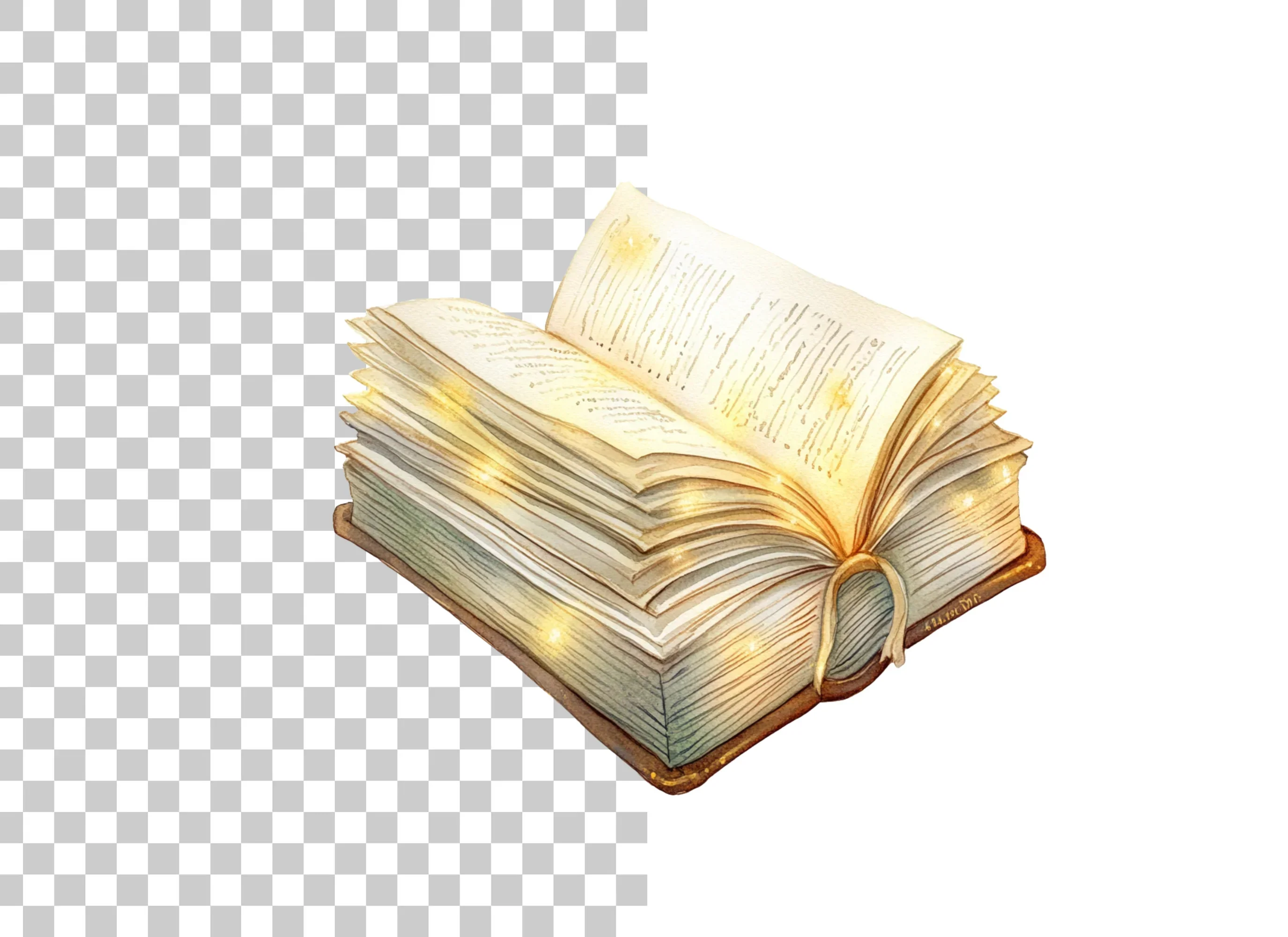 Open Magical Book Clipart Bundle - Image 2
