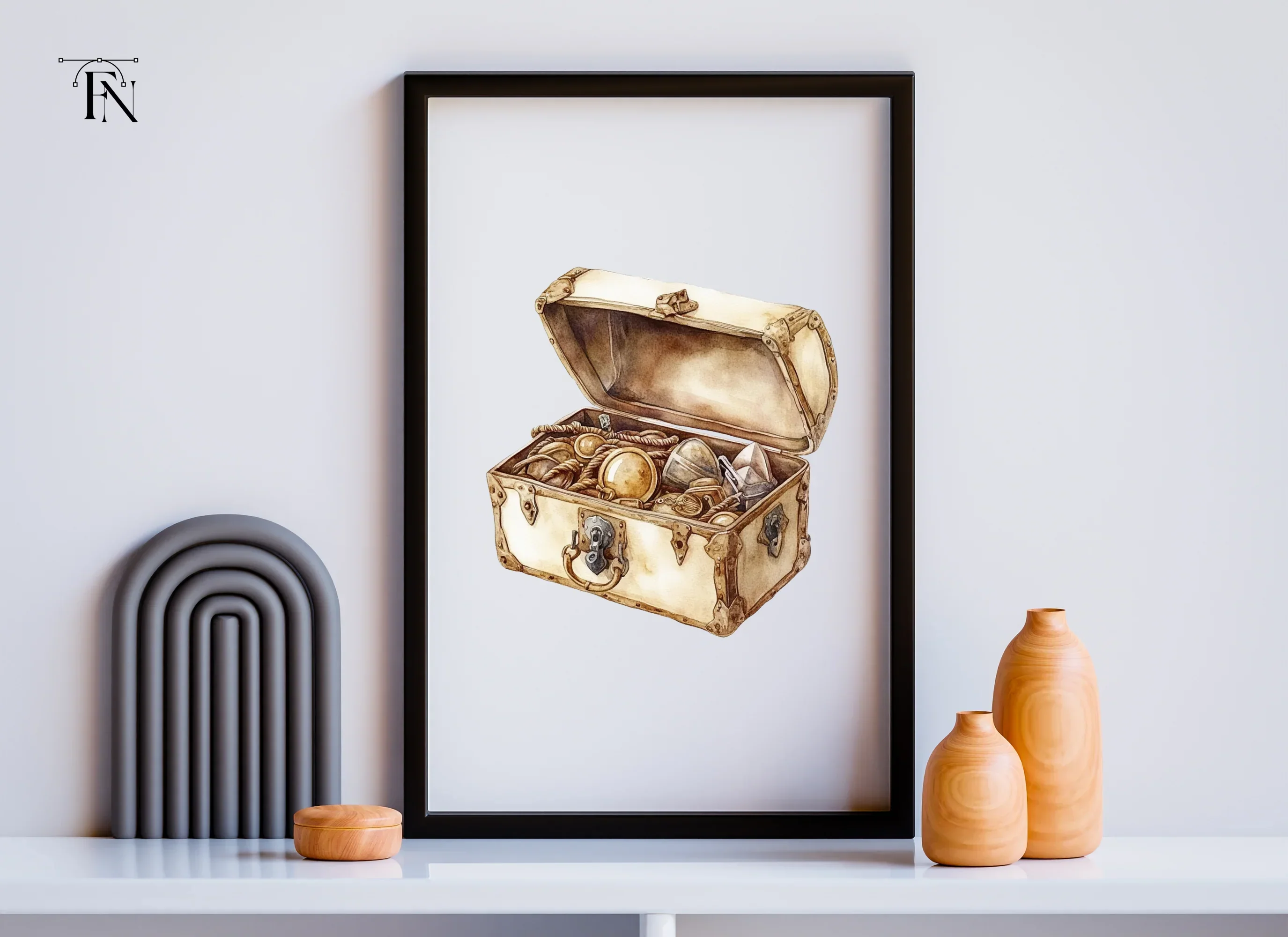 Open Treasure Chest Gold Clipart Bundle - Image 6