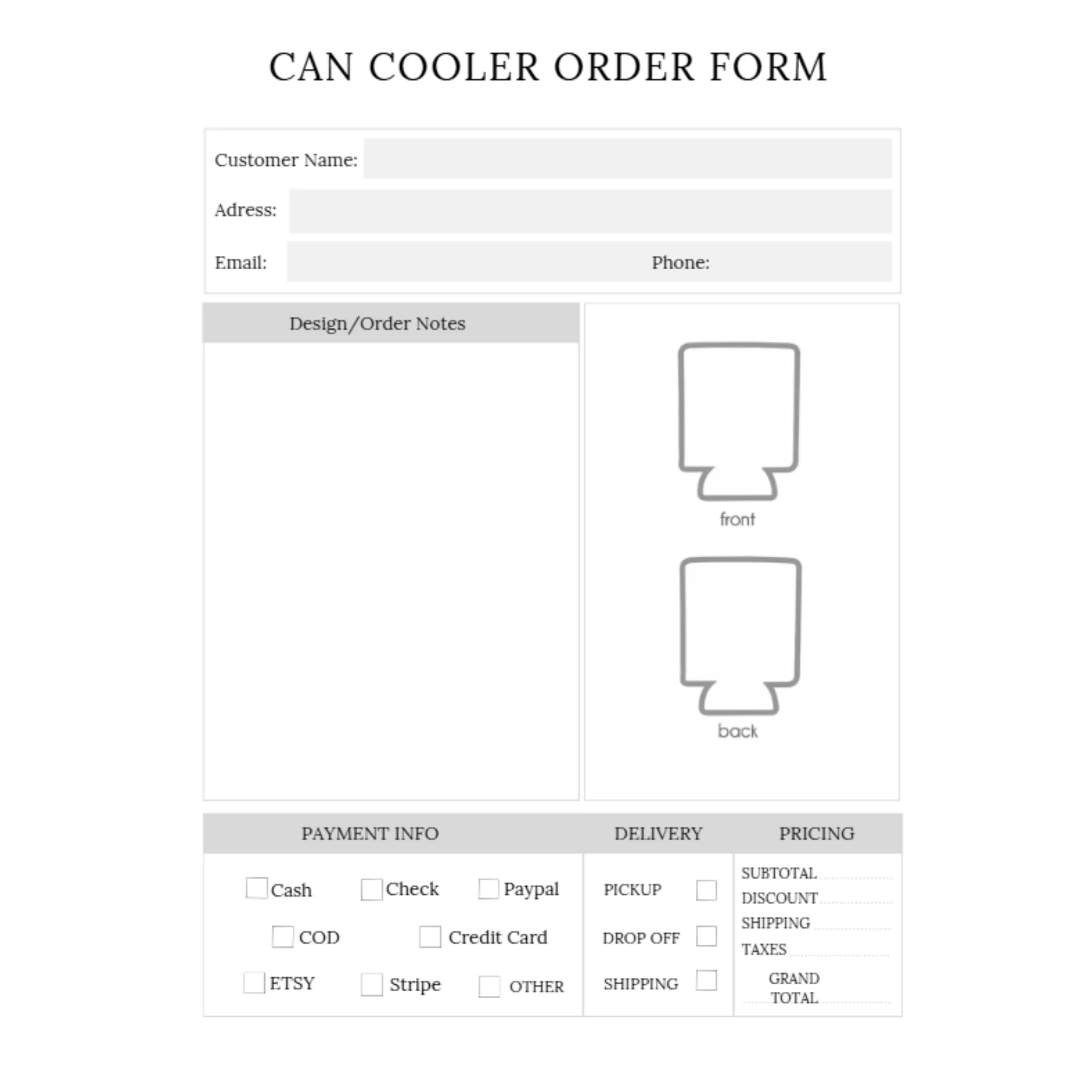 Order Forms Bundle - Image 3