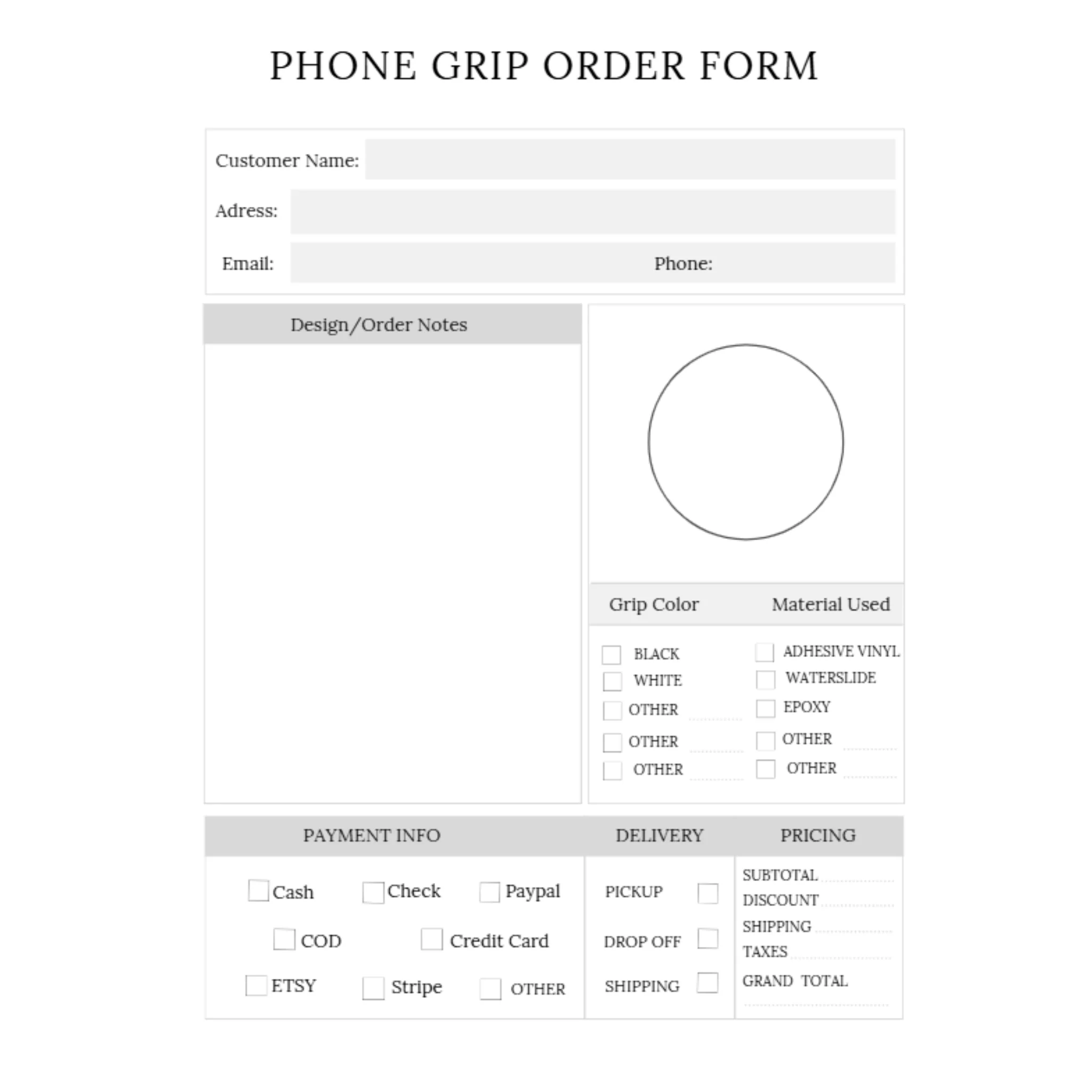 Order Forms Bundle - Image 5