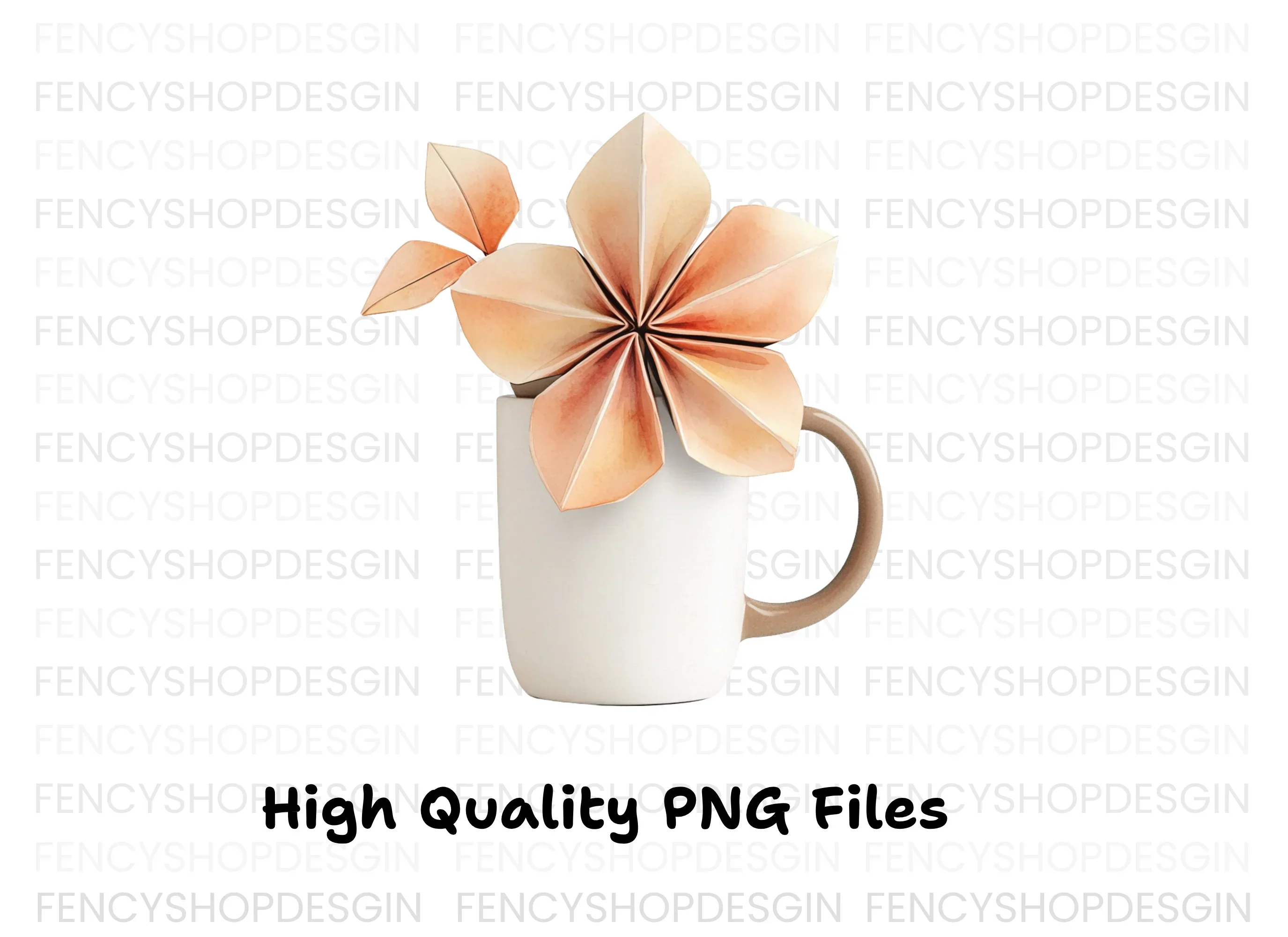 Origami Flower Clipart Bundle - Image 2
