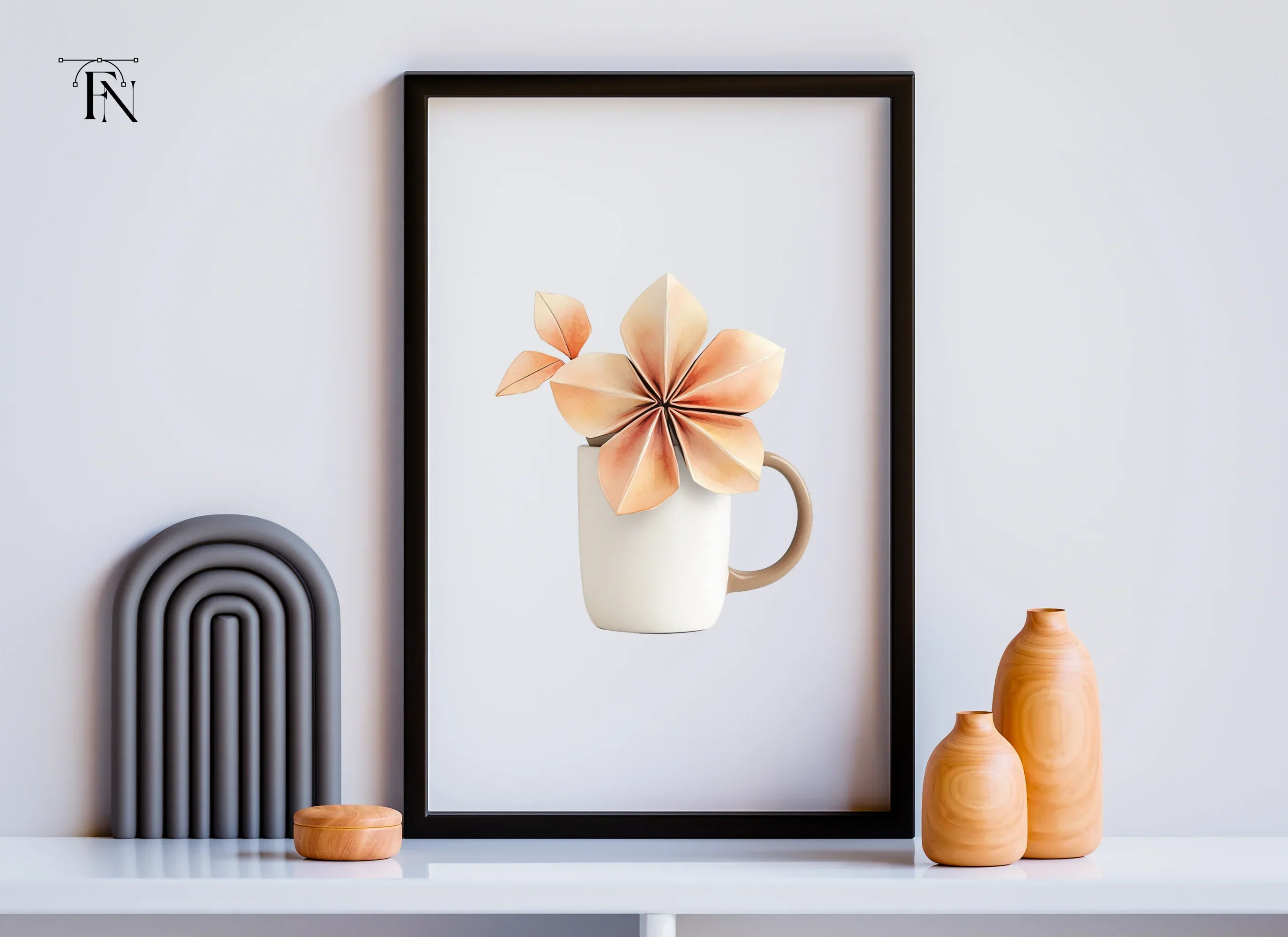 Origami Flower Clipart Bundle - Image 4