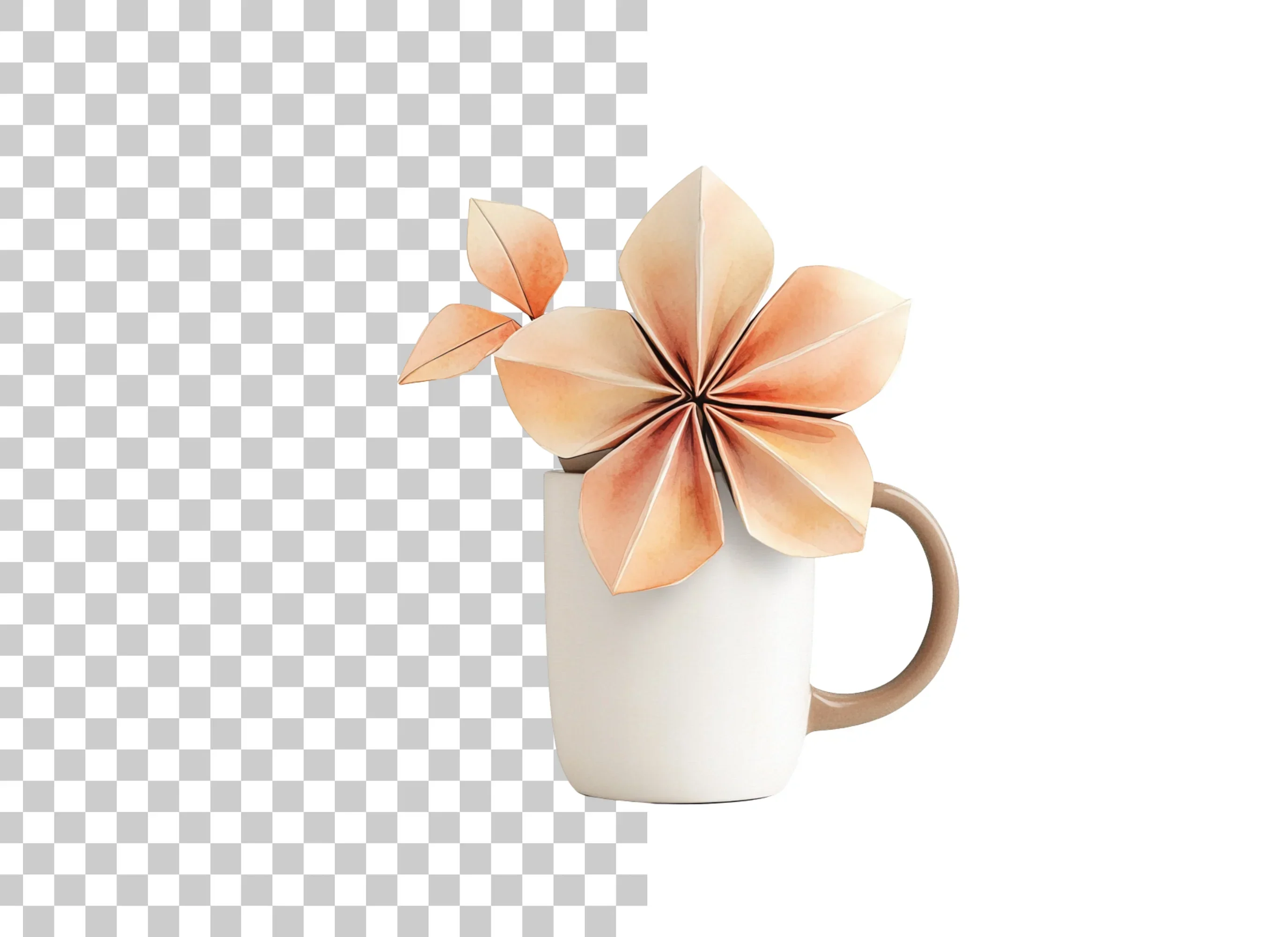 Origami Flower Clipart Bundle - Image 6