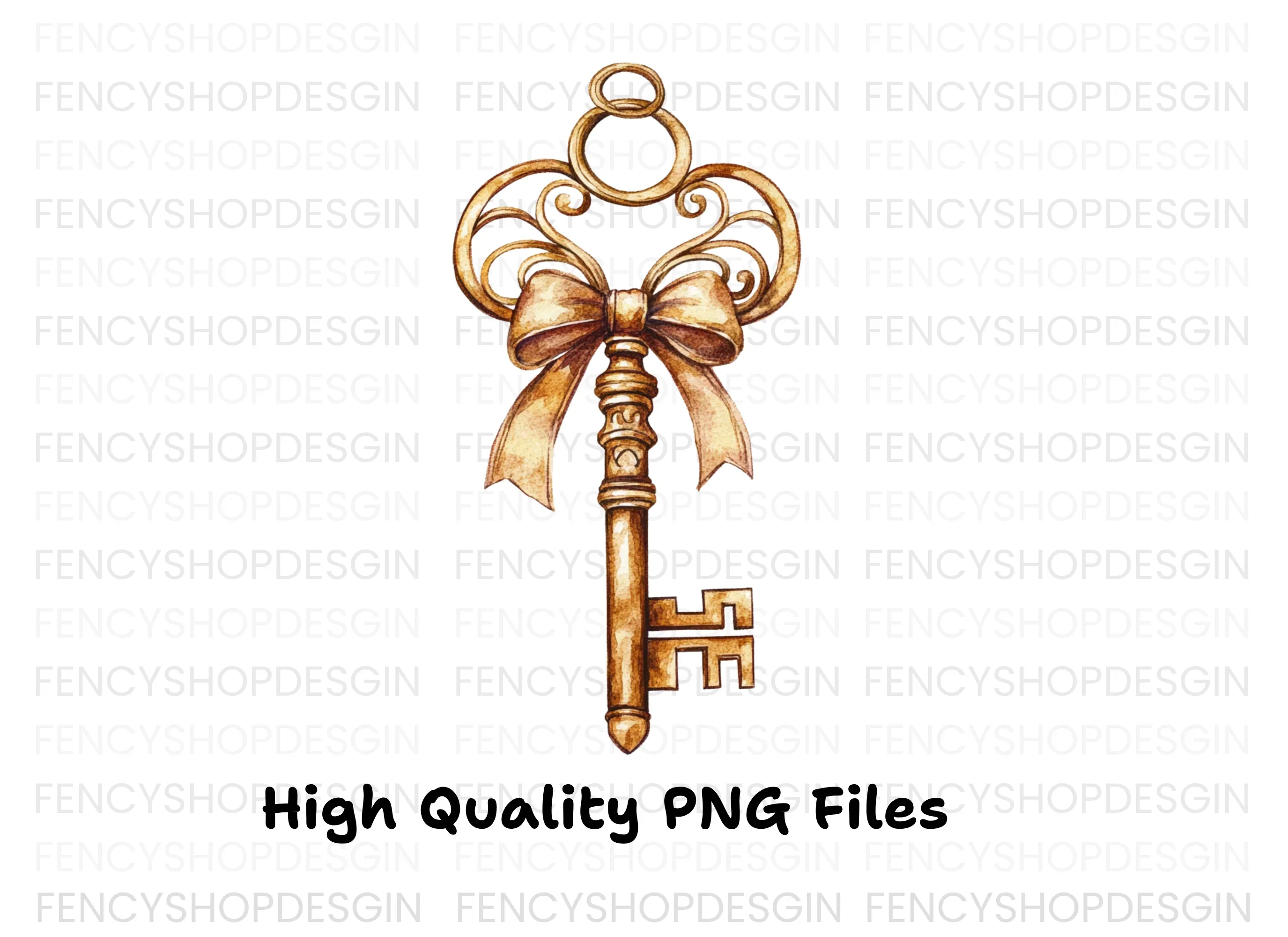 Ornate Decorative Keys Clipart Bundle - Image 3