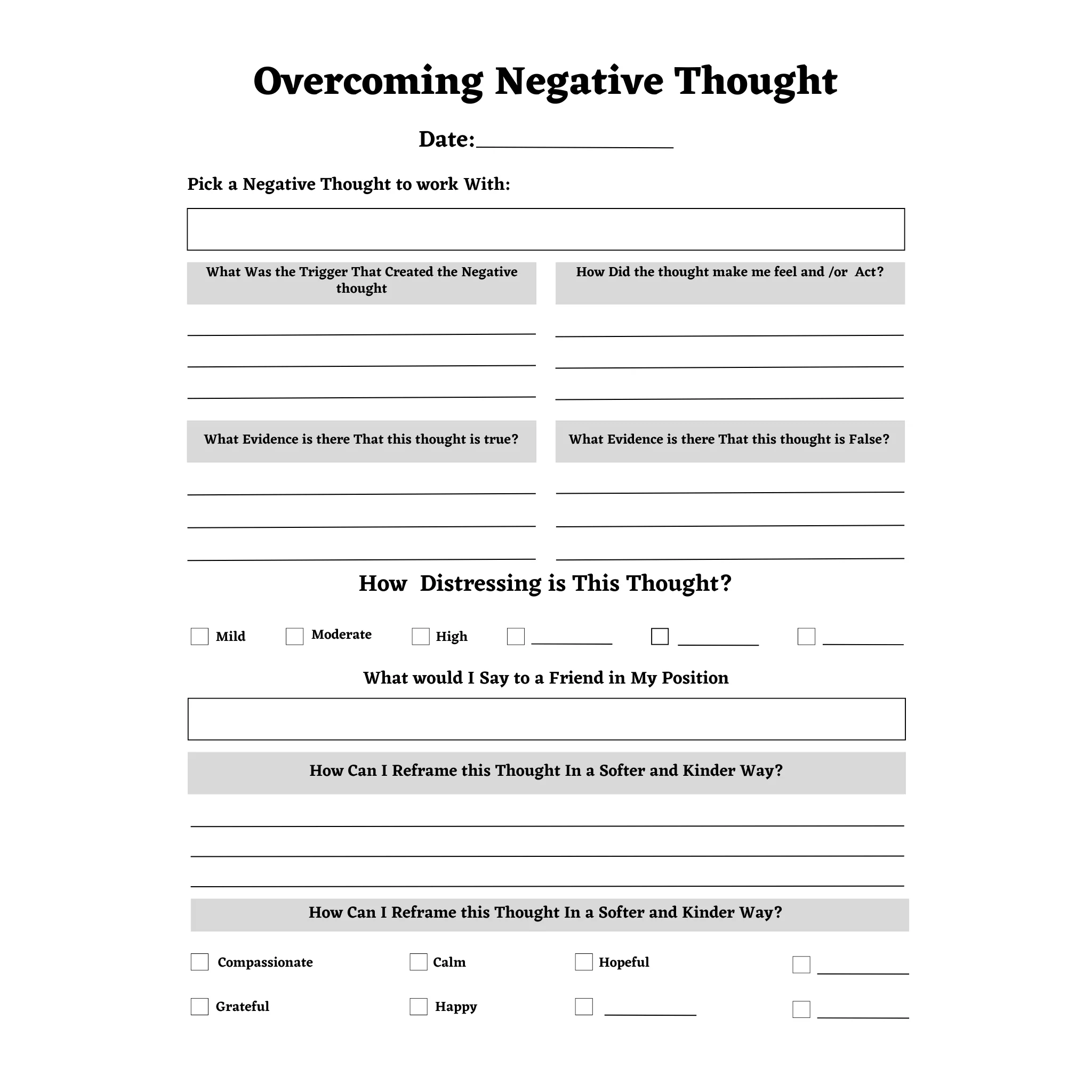 Overcoming Negative Thought Bundle - Image 2