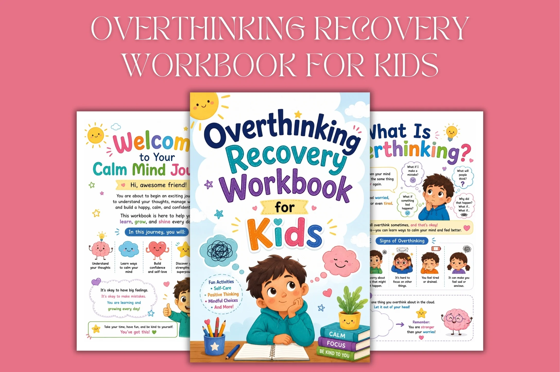 Overthinking Recovery For Kids Workbook - Image 3