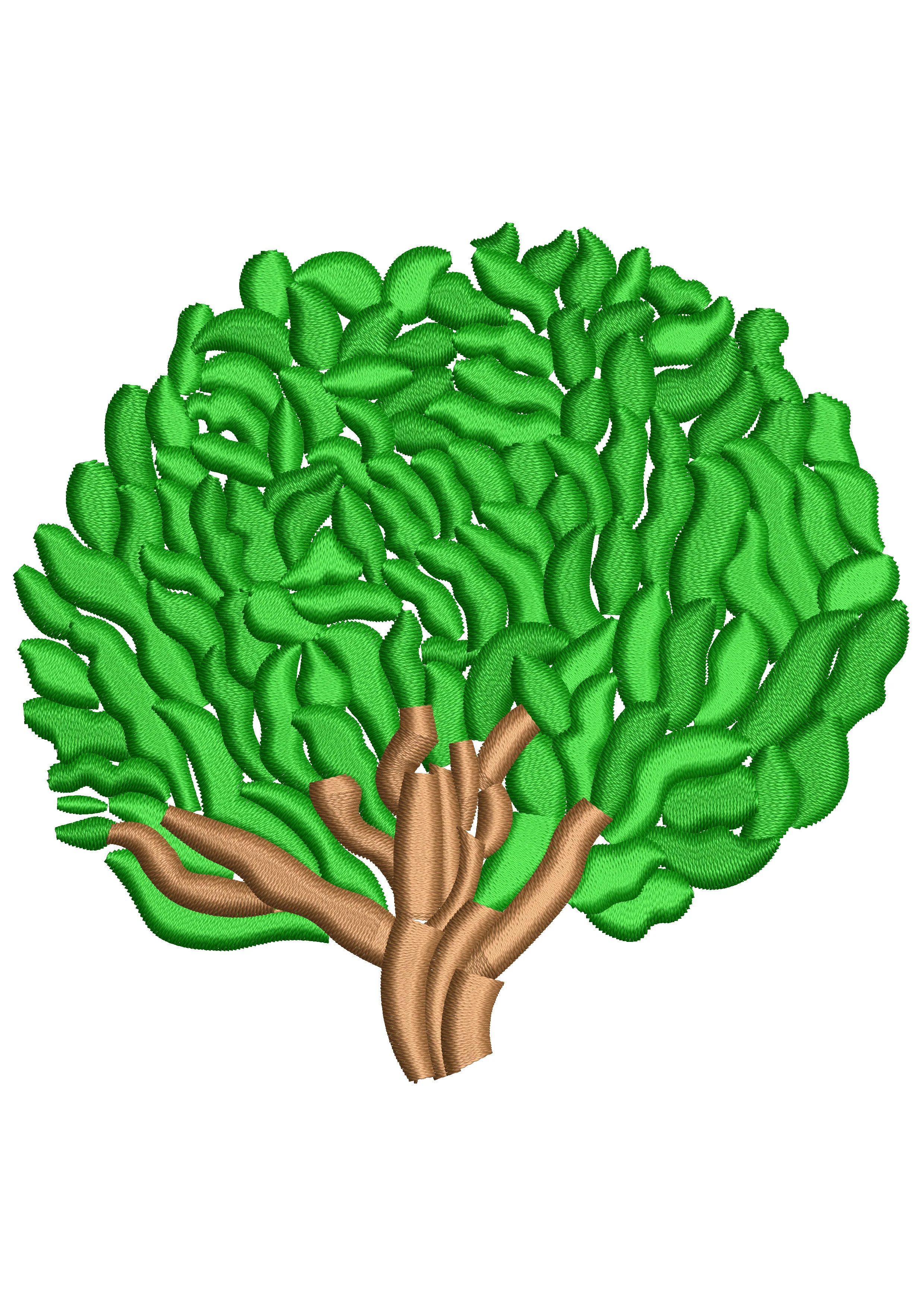 Oxg Plant Embroidery Design