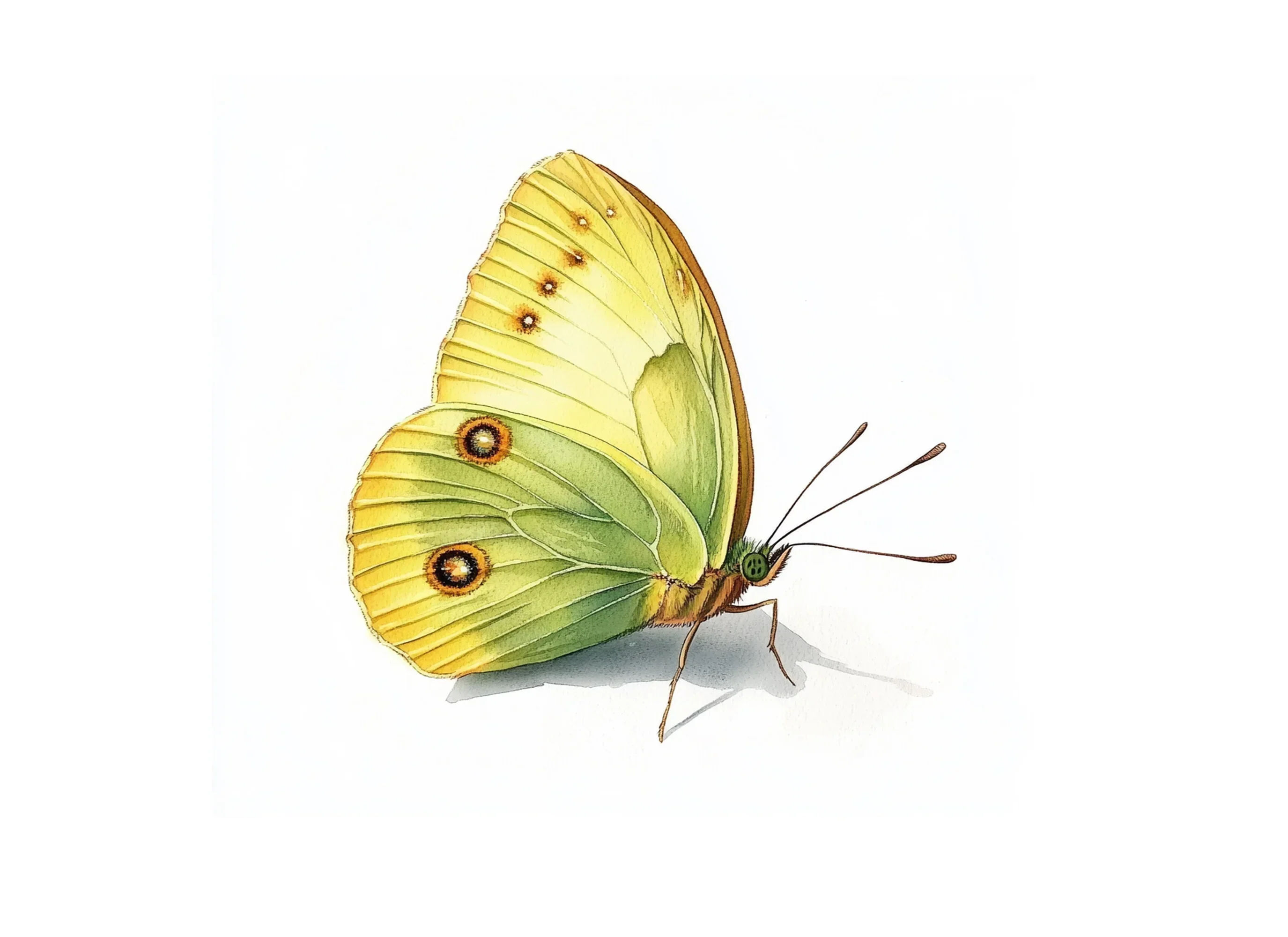 Pale Yellow Butterfly Clipart Bundle - Image 3