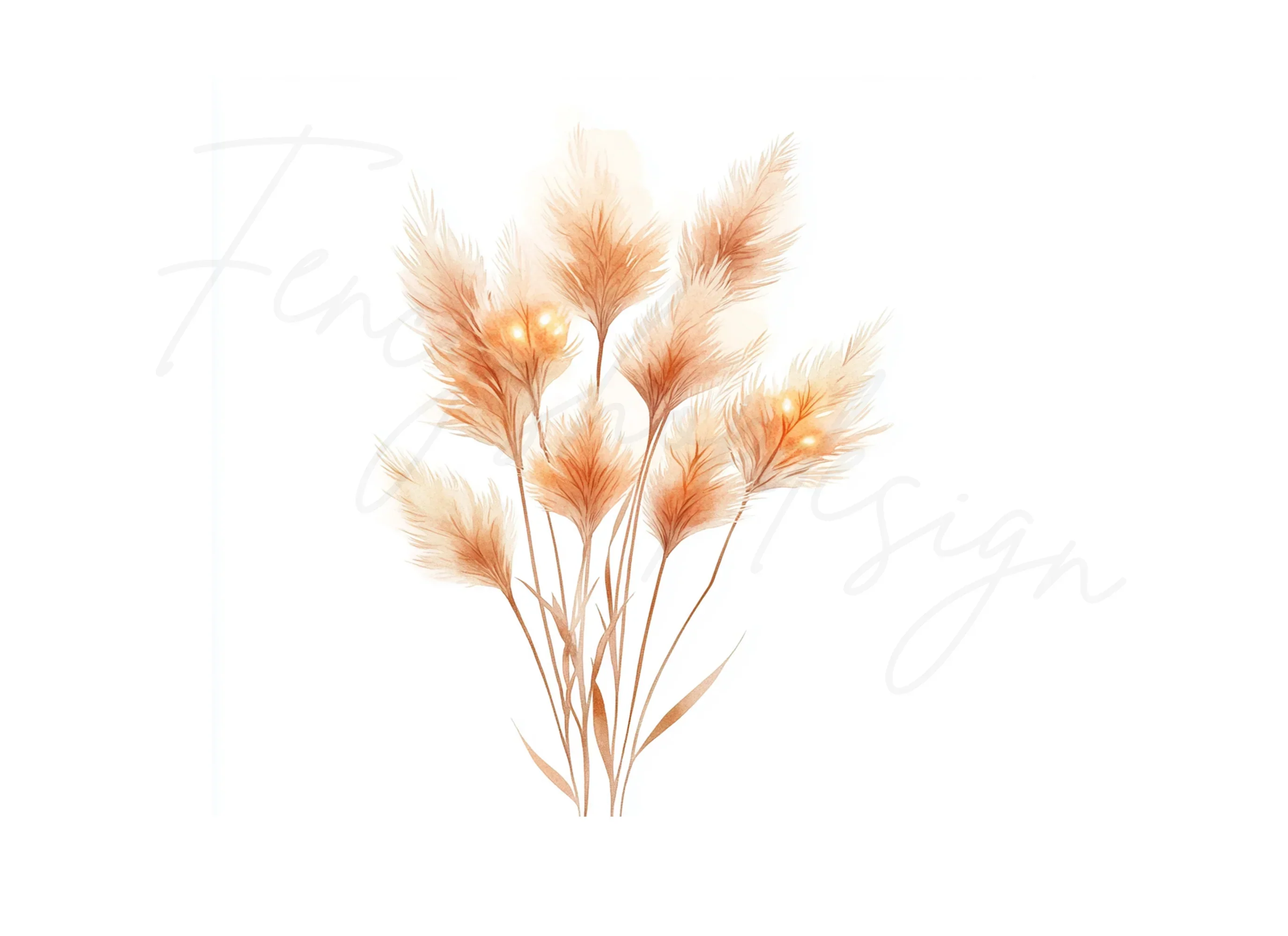 Pampas Grass Clipart Bundle - Image 2