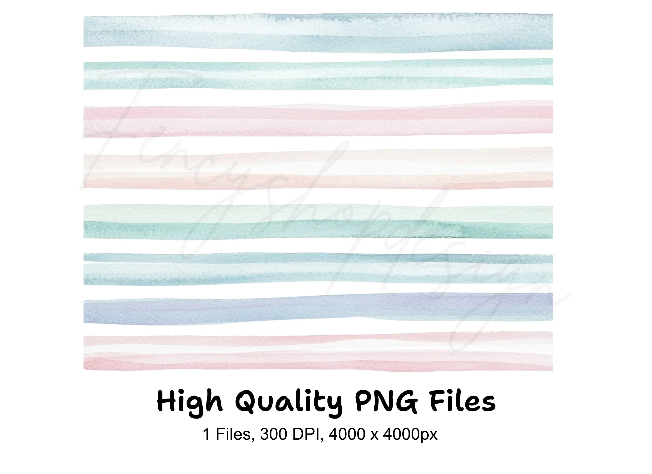Pastel Stripes Clipart Bundle
