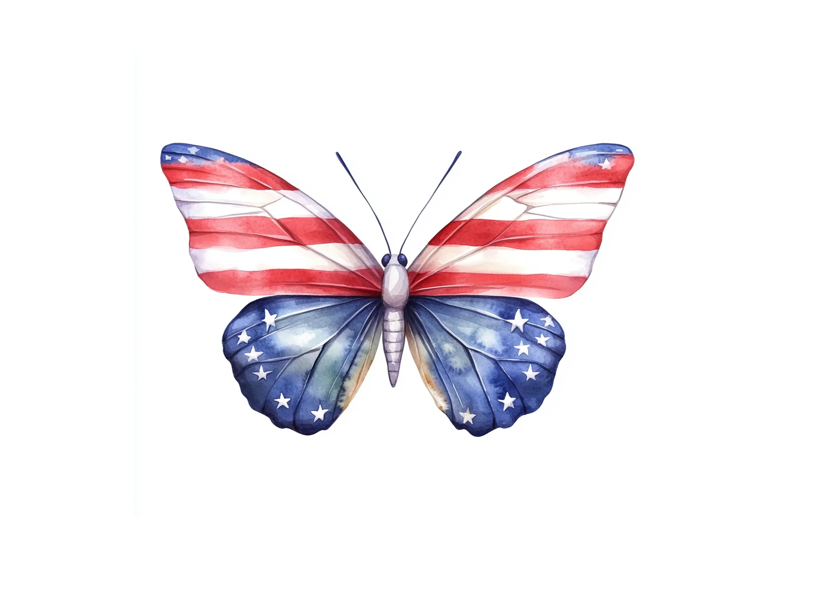 Patriotic Butterfly Clipart Bundle - Image 3