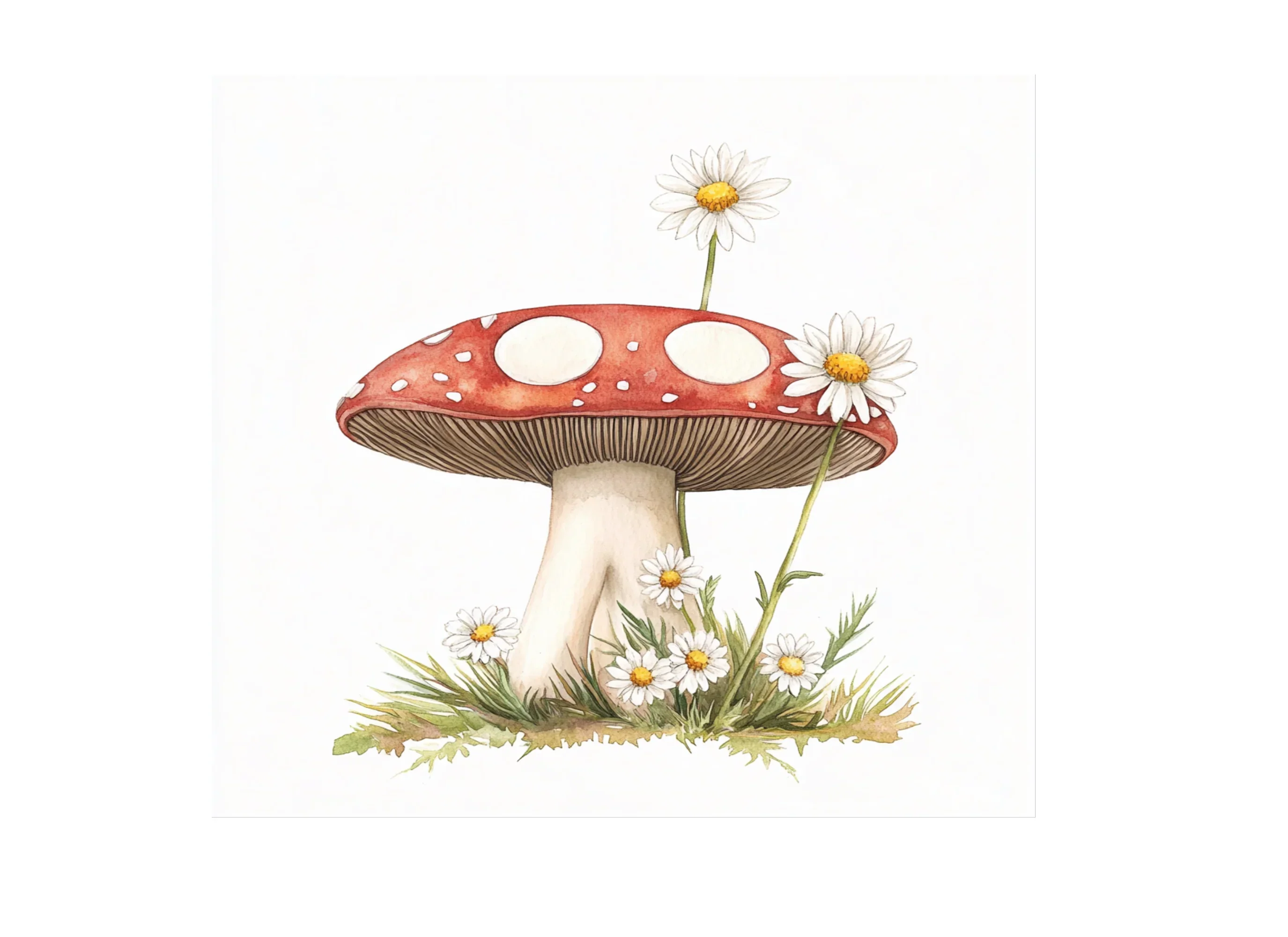 Peace Sign Mushroom Clipart Bundle - Image 3