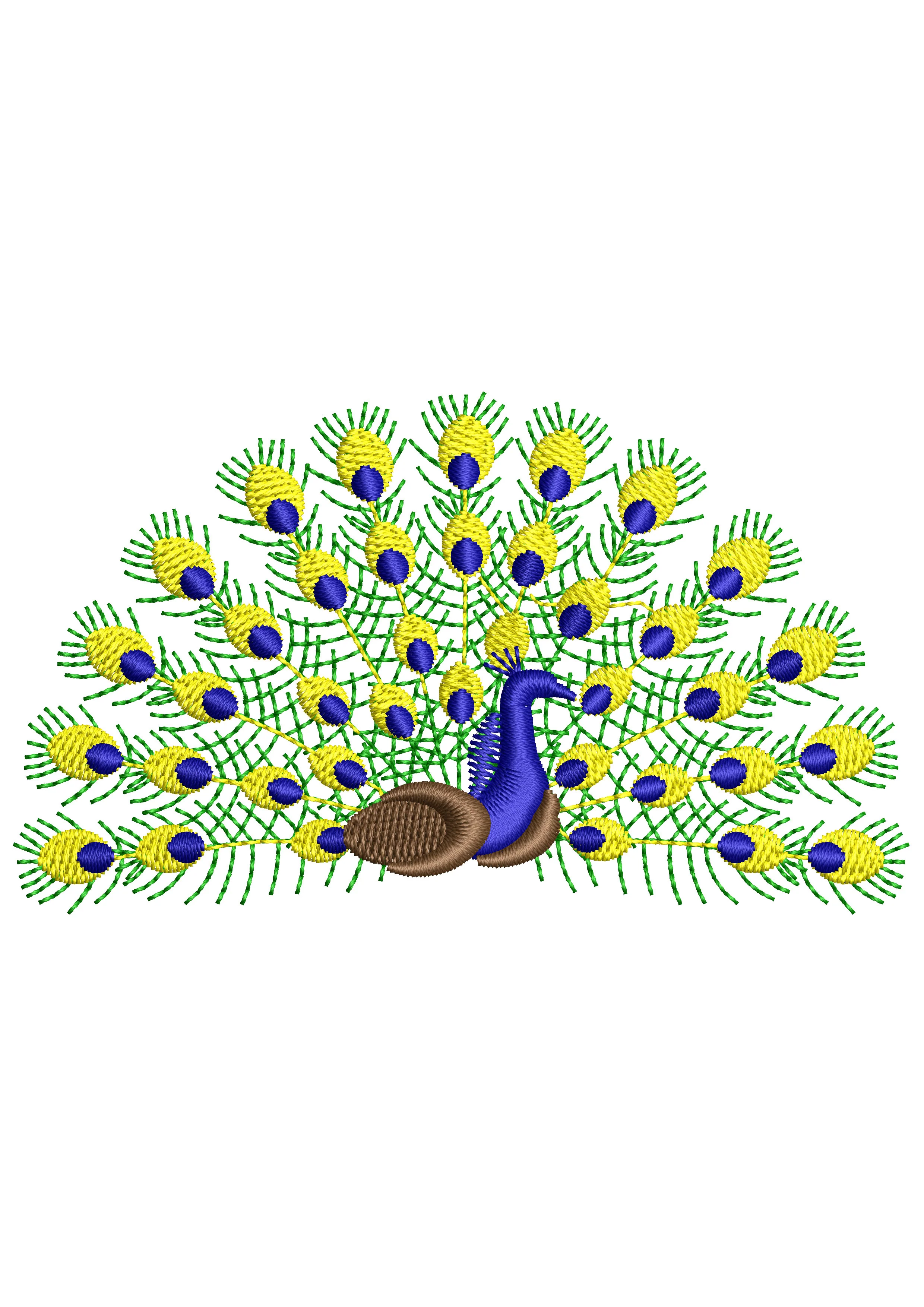 Peacock Embroidery Design