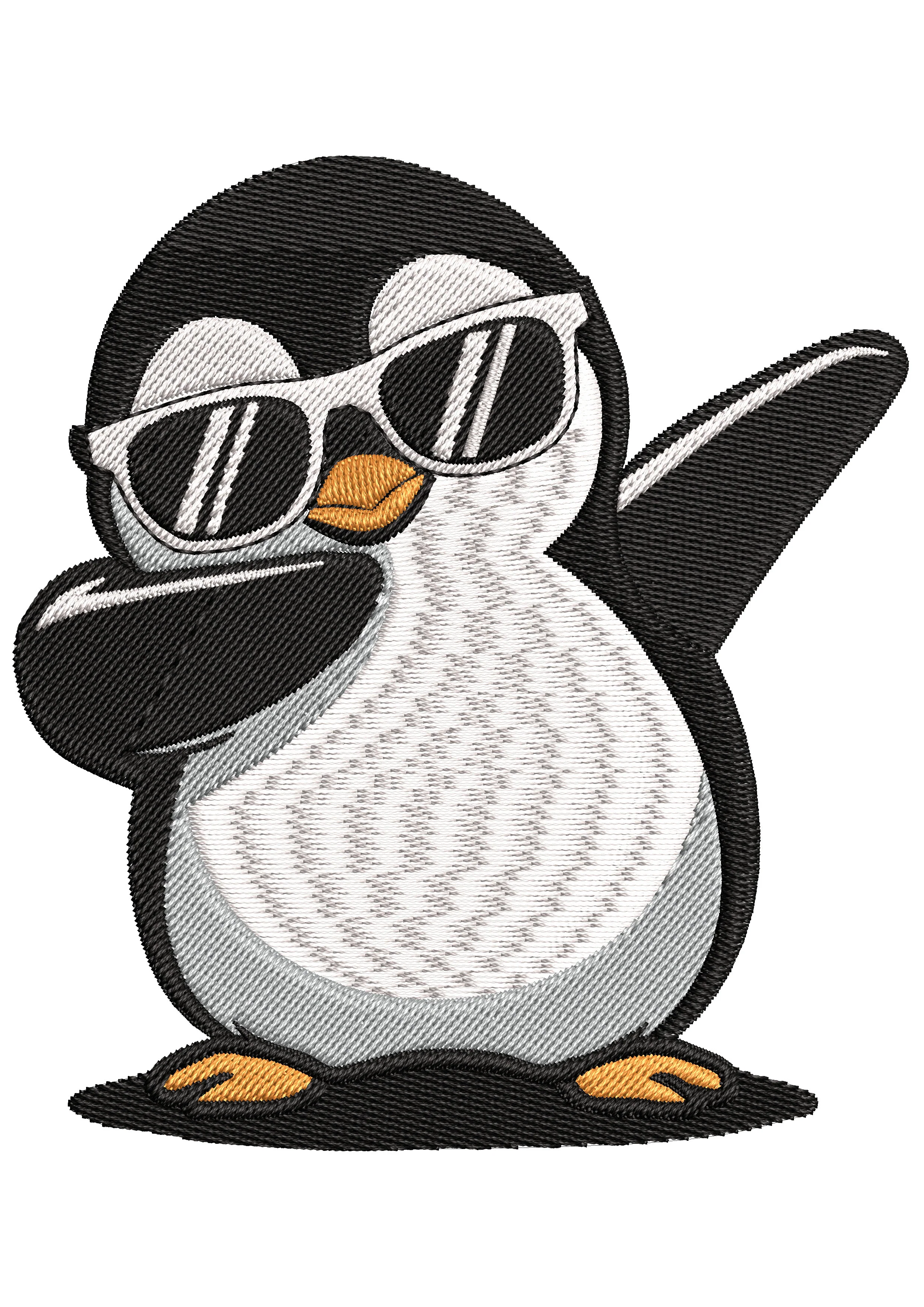 Penguin Embroidery Design