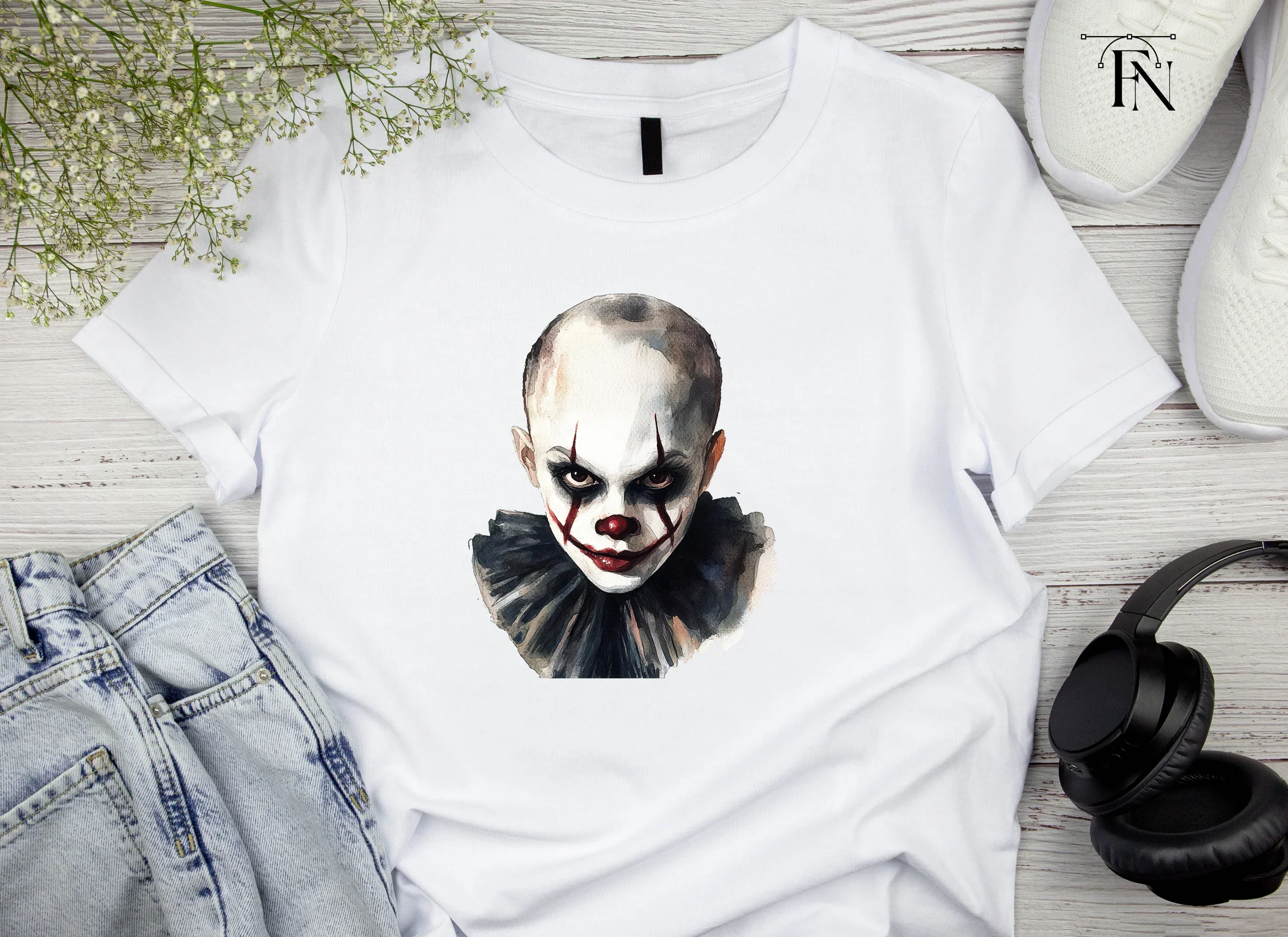 Pennywise Inspired Clown Clipart Bundle - Image 5