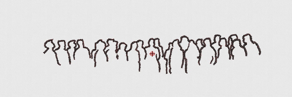 People Embroidery Design