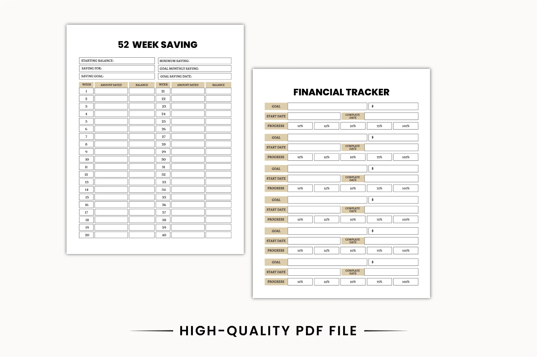 Personal Budget Savings Journal - Image 3