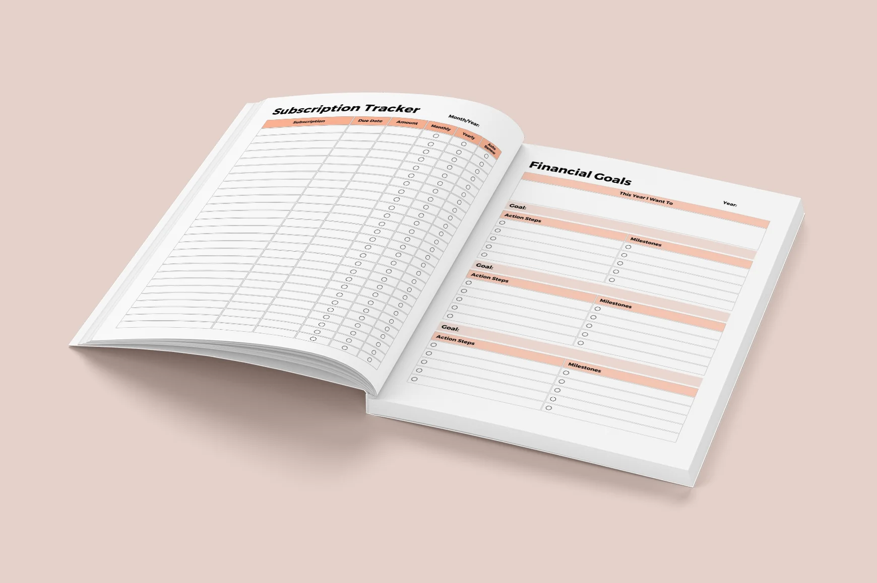 Personal Finance Tracking Planner - Image 2
