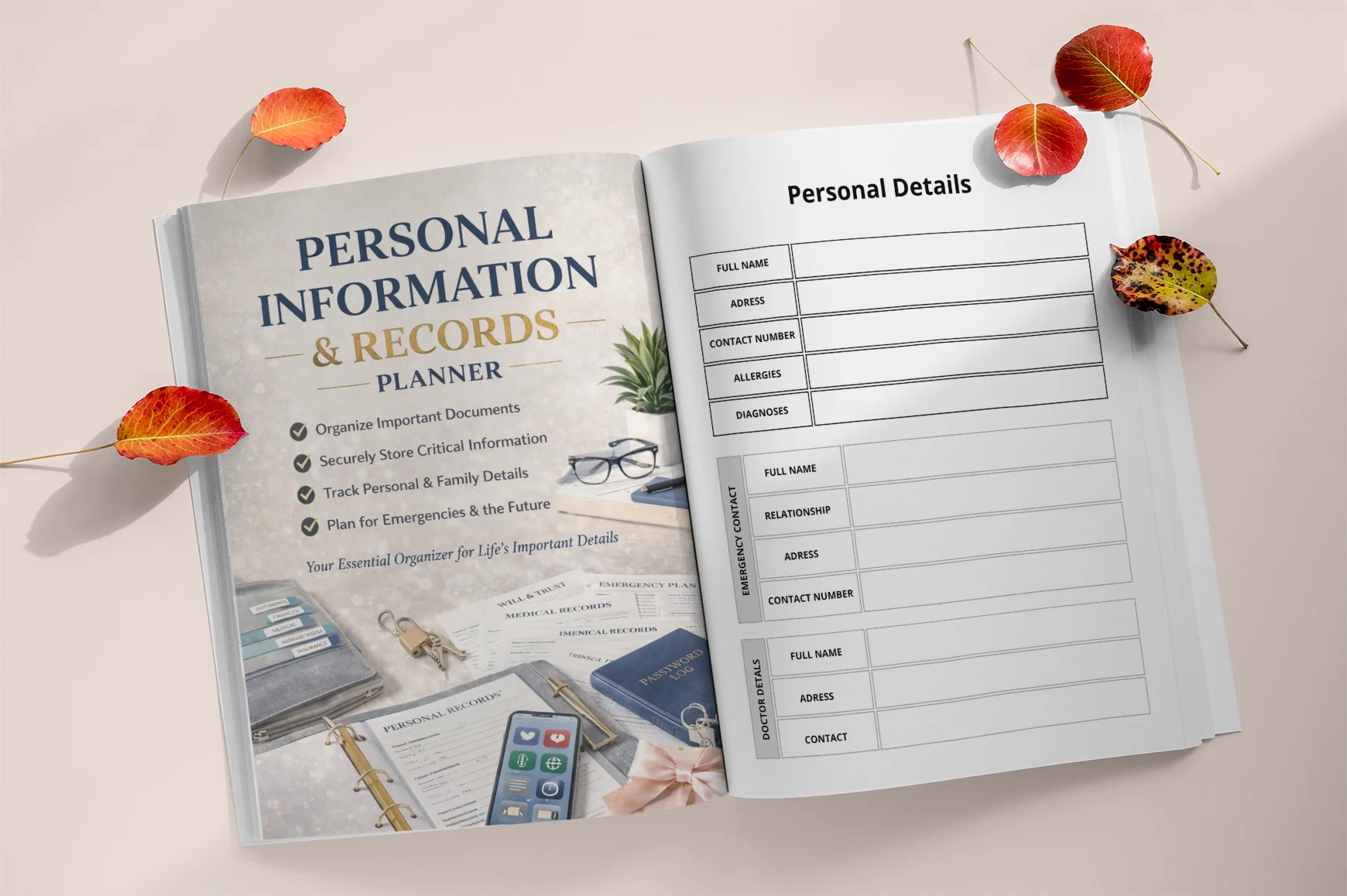 Personal Information Records Planner - Image 2