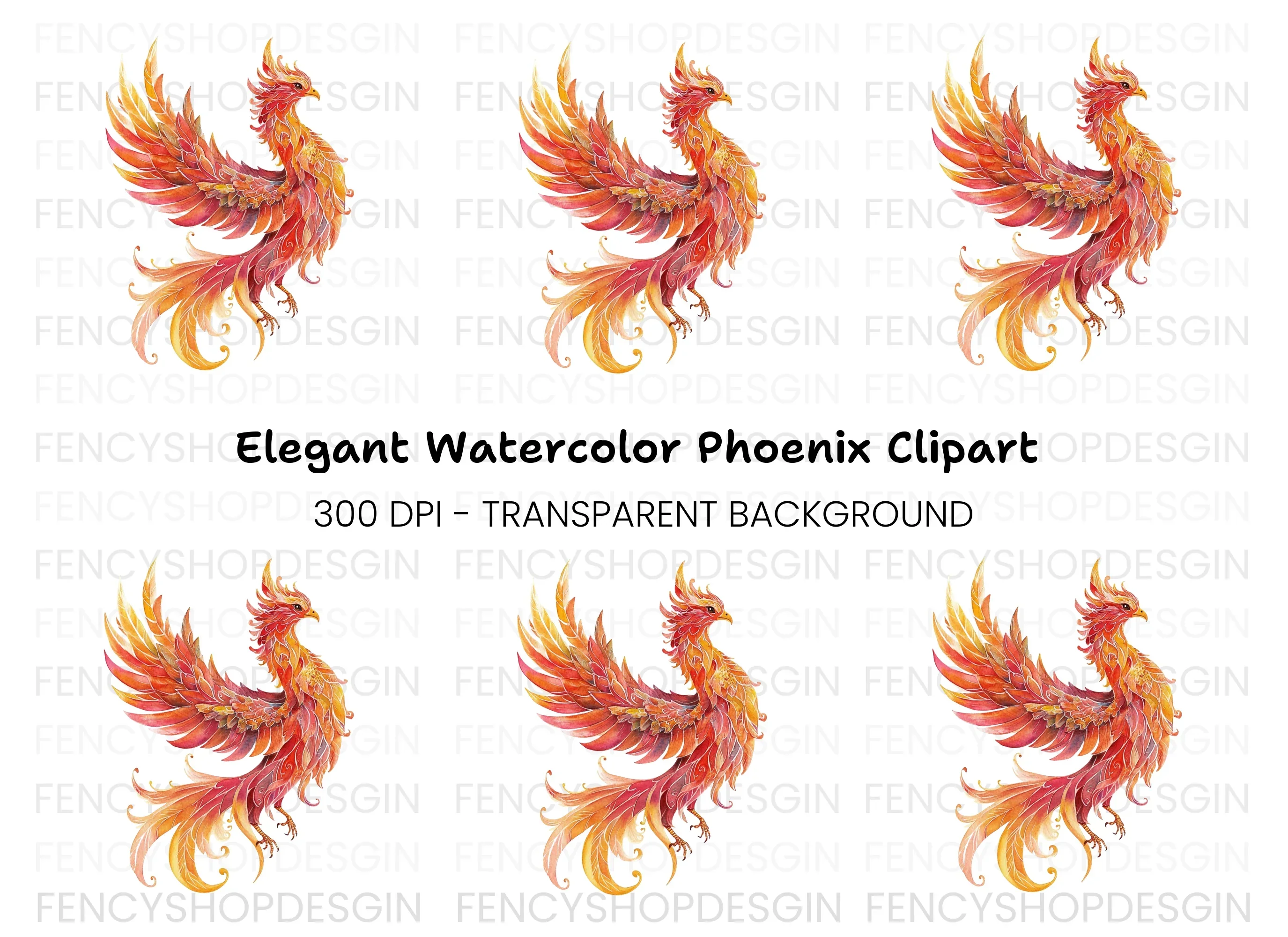 Phoenix Clipart Bundle