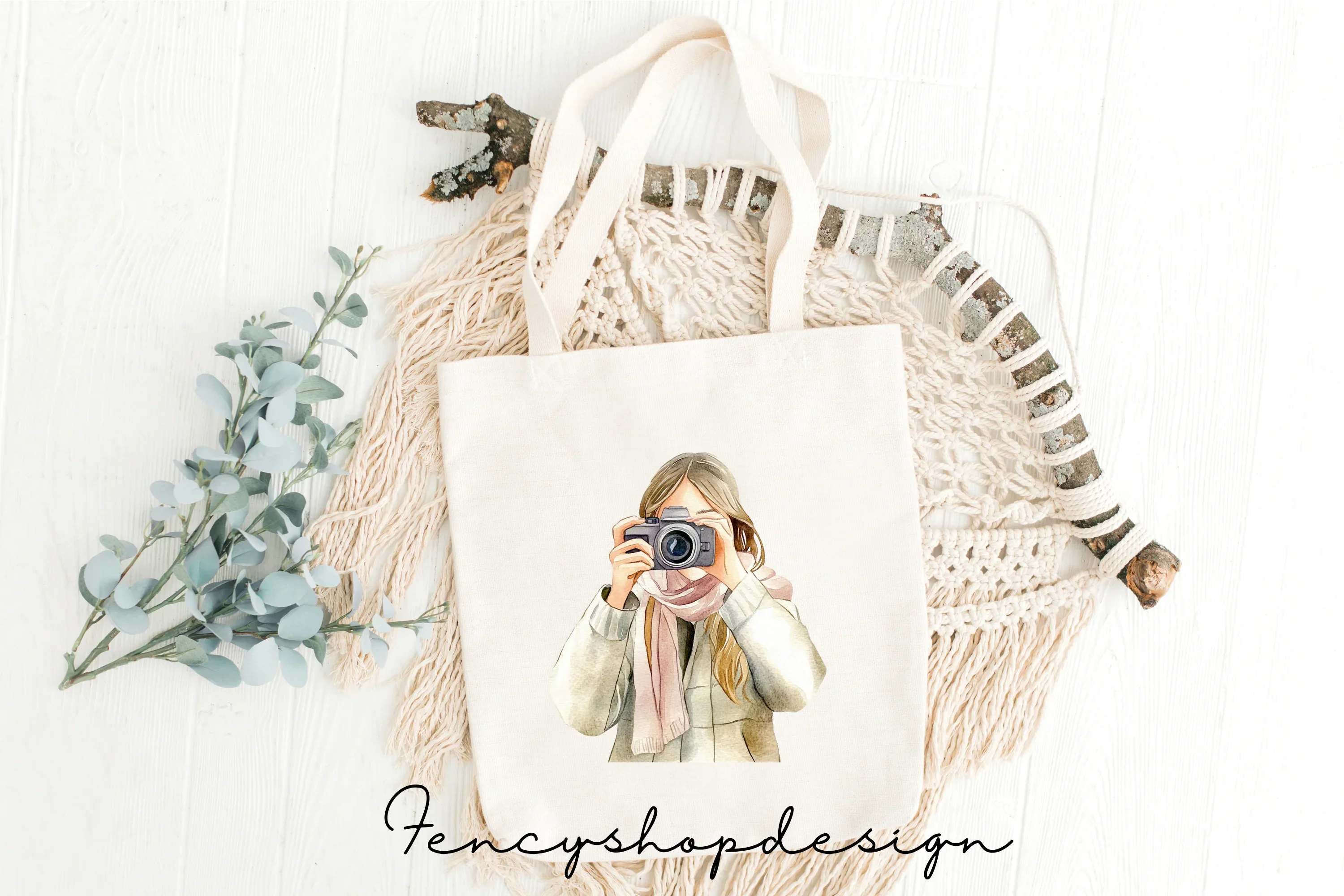 Photographer Girls Clipart Bundle - Image 4