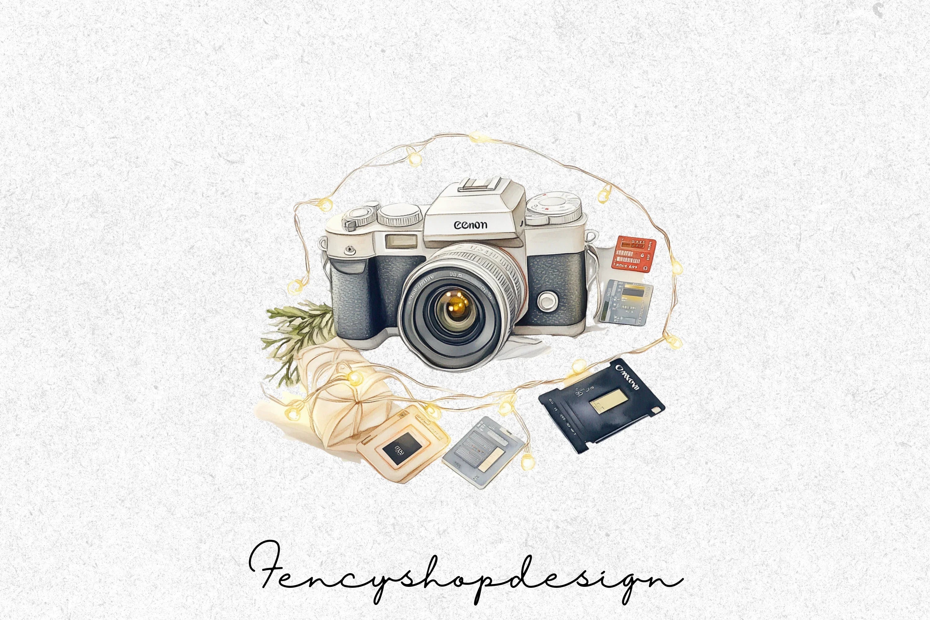 Photography Santa Clipart Bundle - Image 7