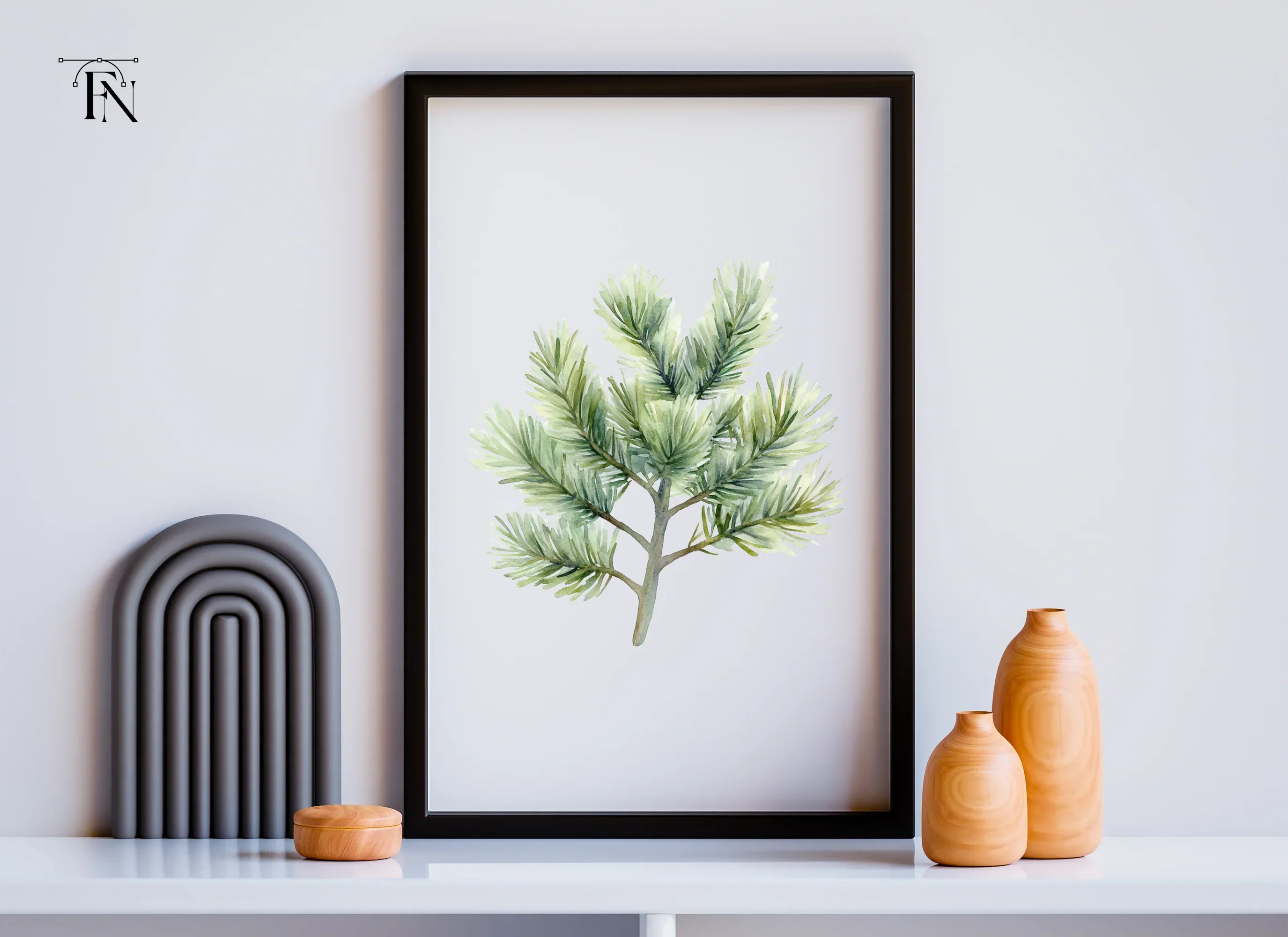 Pine Branch Clipart Bundle - Image 5