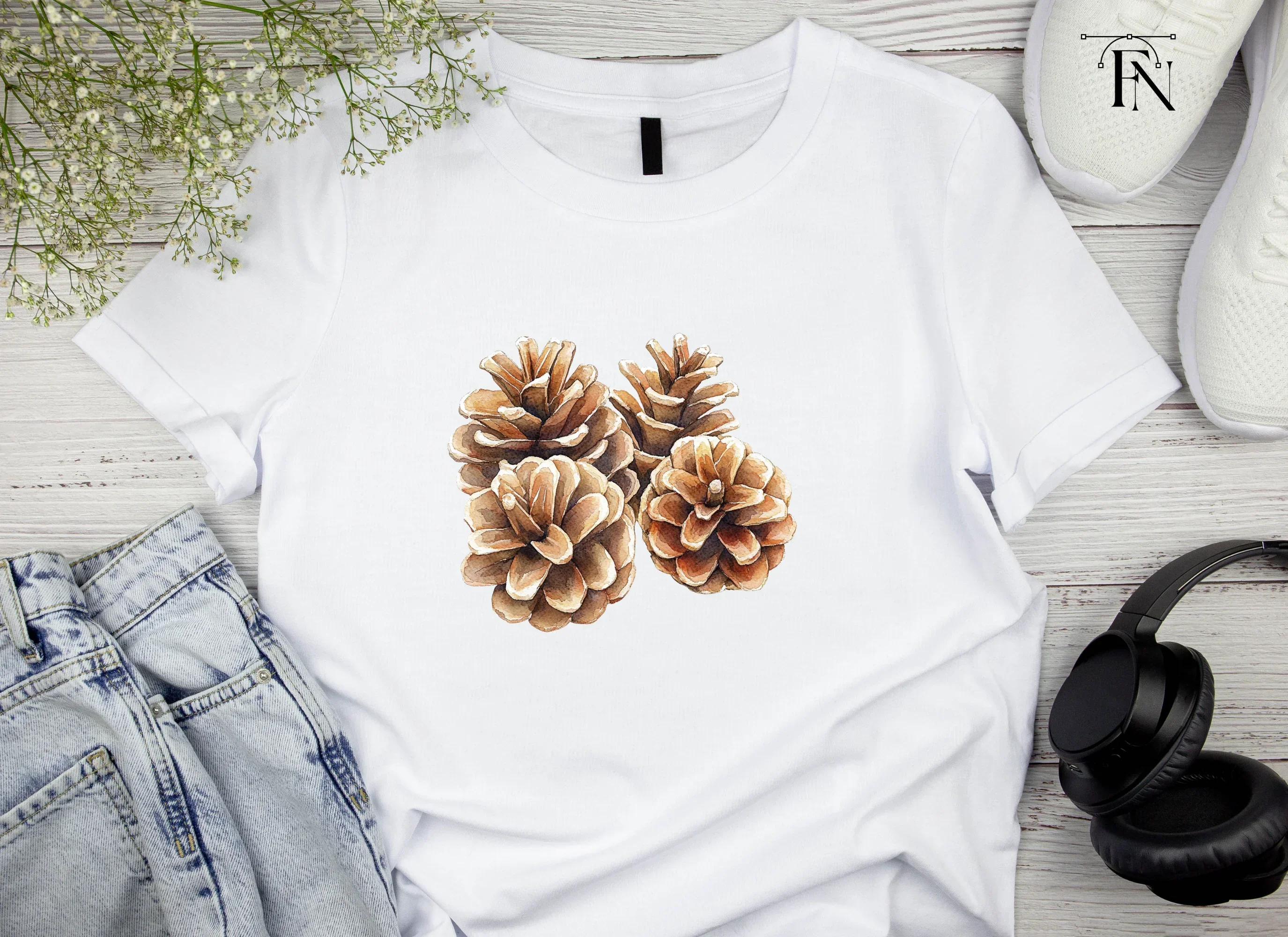 Pine Cones Clipart Bundle - Image 5