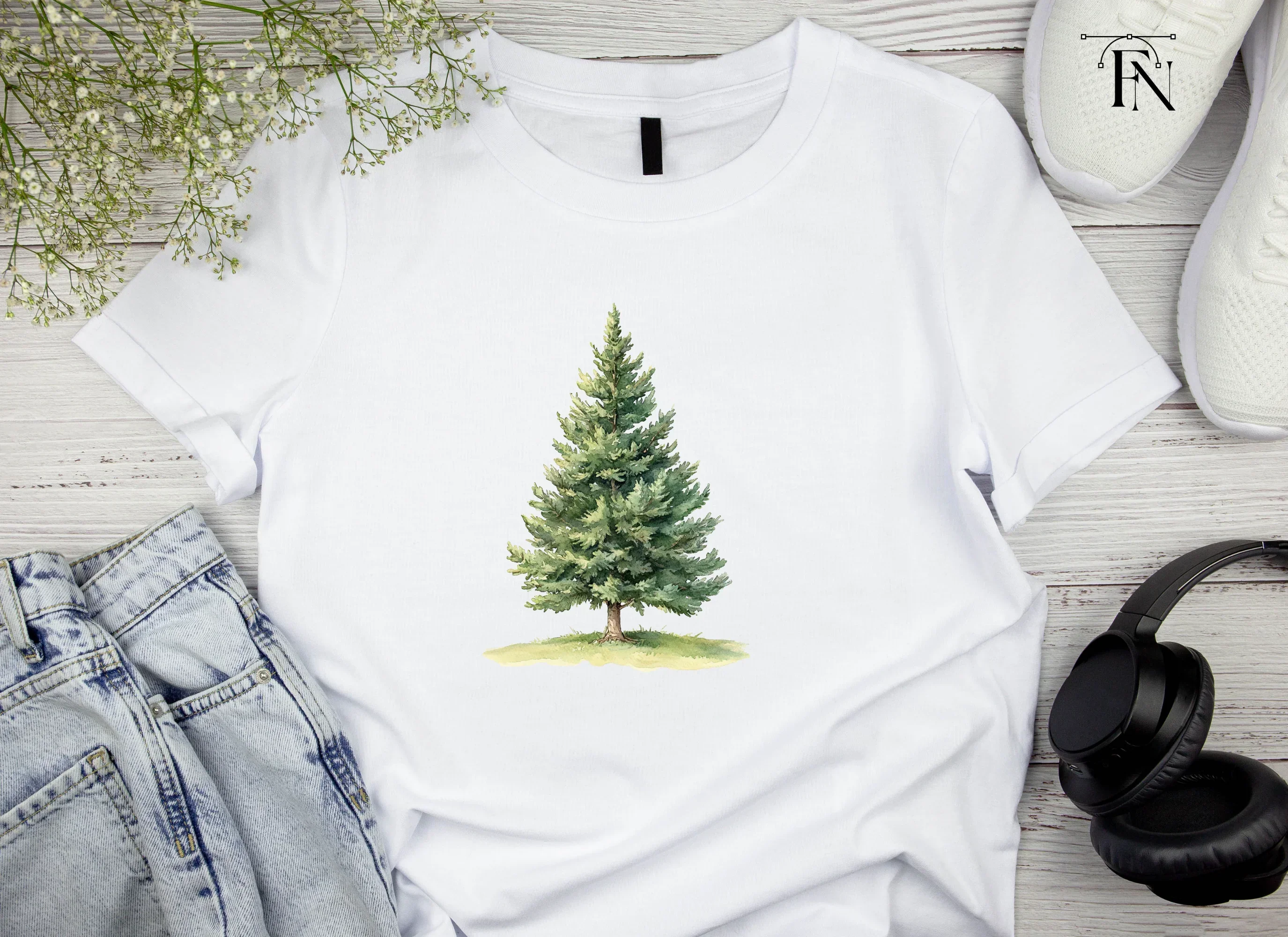 Pine Tree Clipart Bundle - Image 3