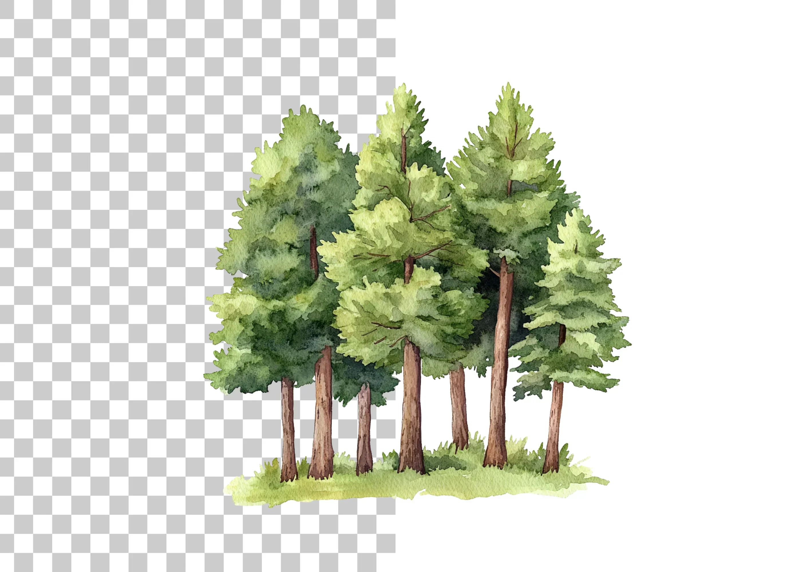 Pine Trees Clipart Bundle - Image 2