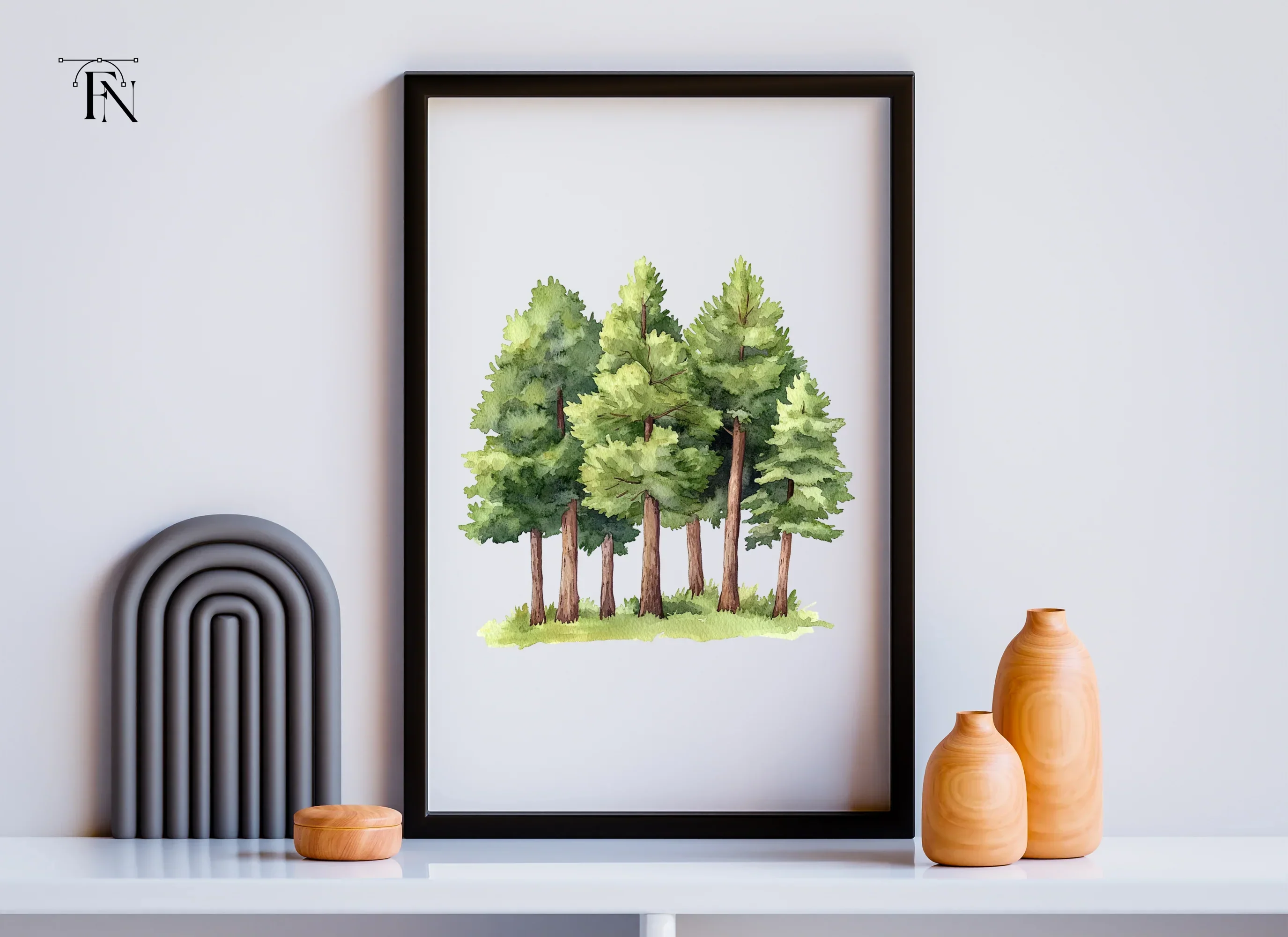 Pine Trees Clipart Bundle - Image 6