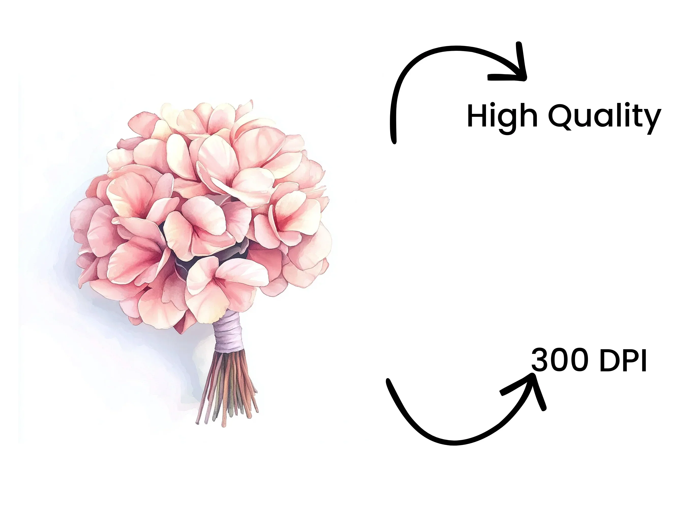 Pink Floral Bouquet Clipart Bundle - Image 4