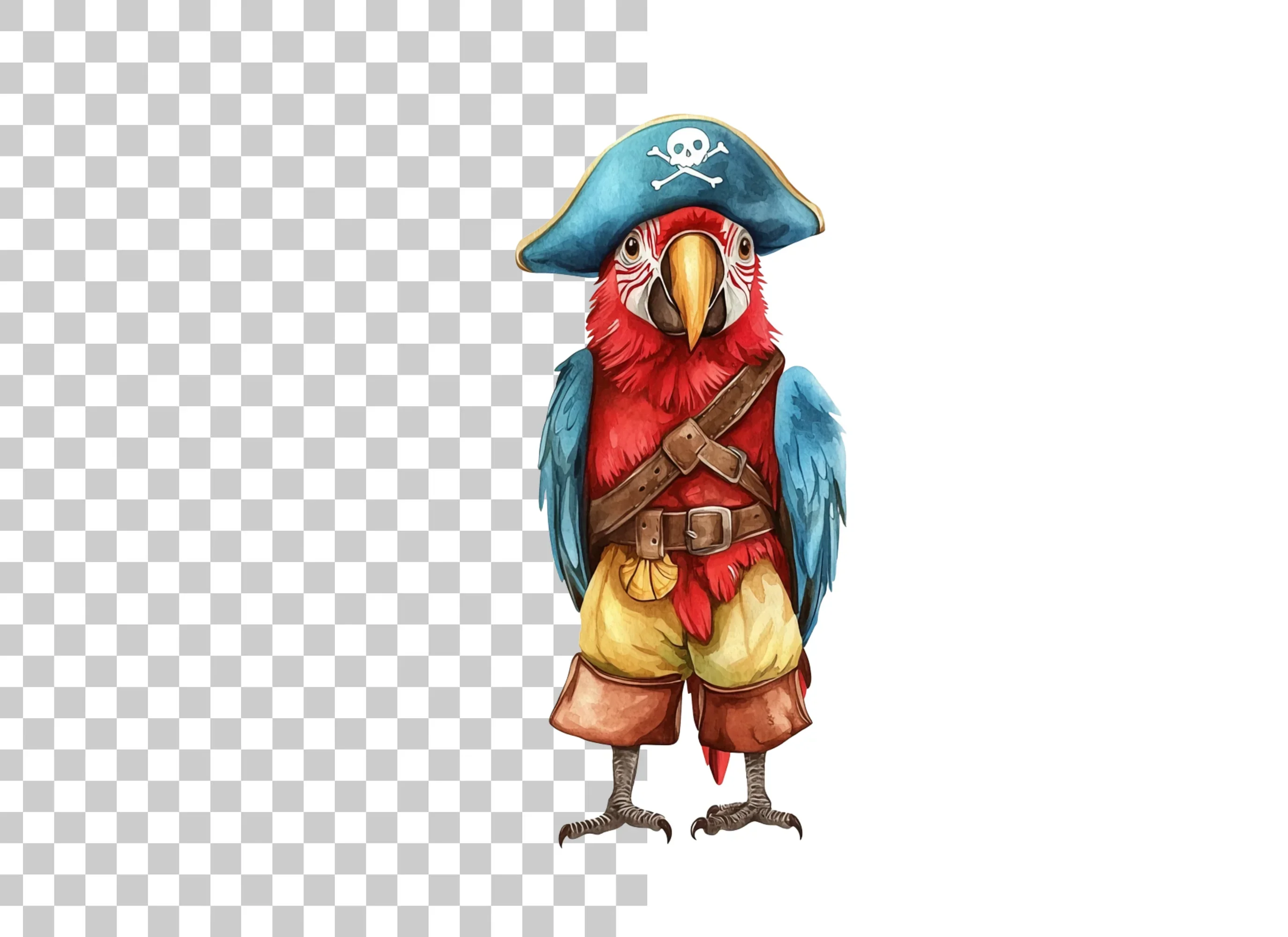 Pirate Parrot Clipart Bundle - Image 2