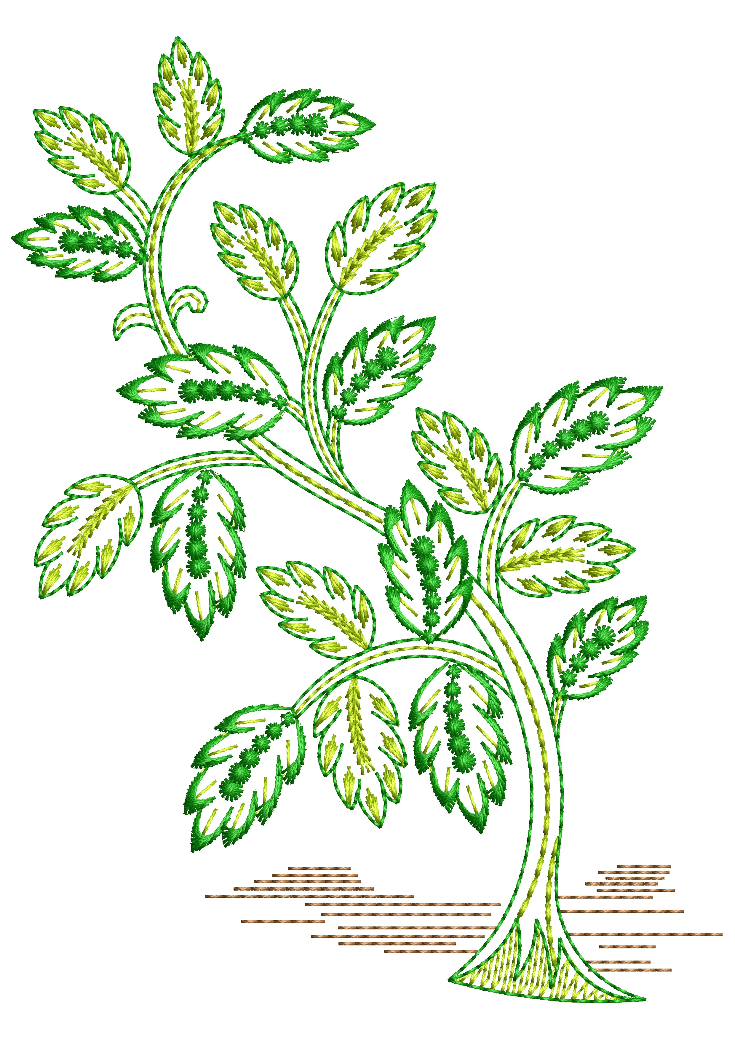 Plant Artstar Embroidery Design
