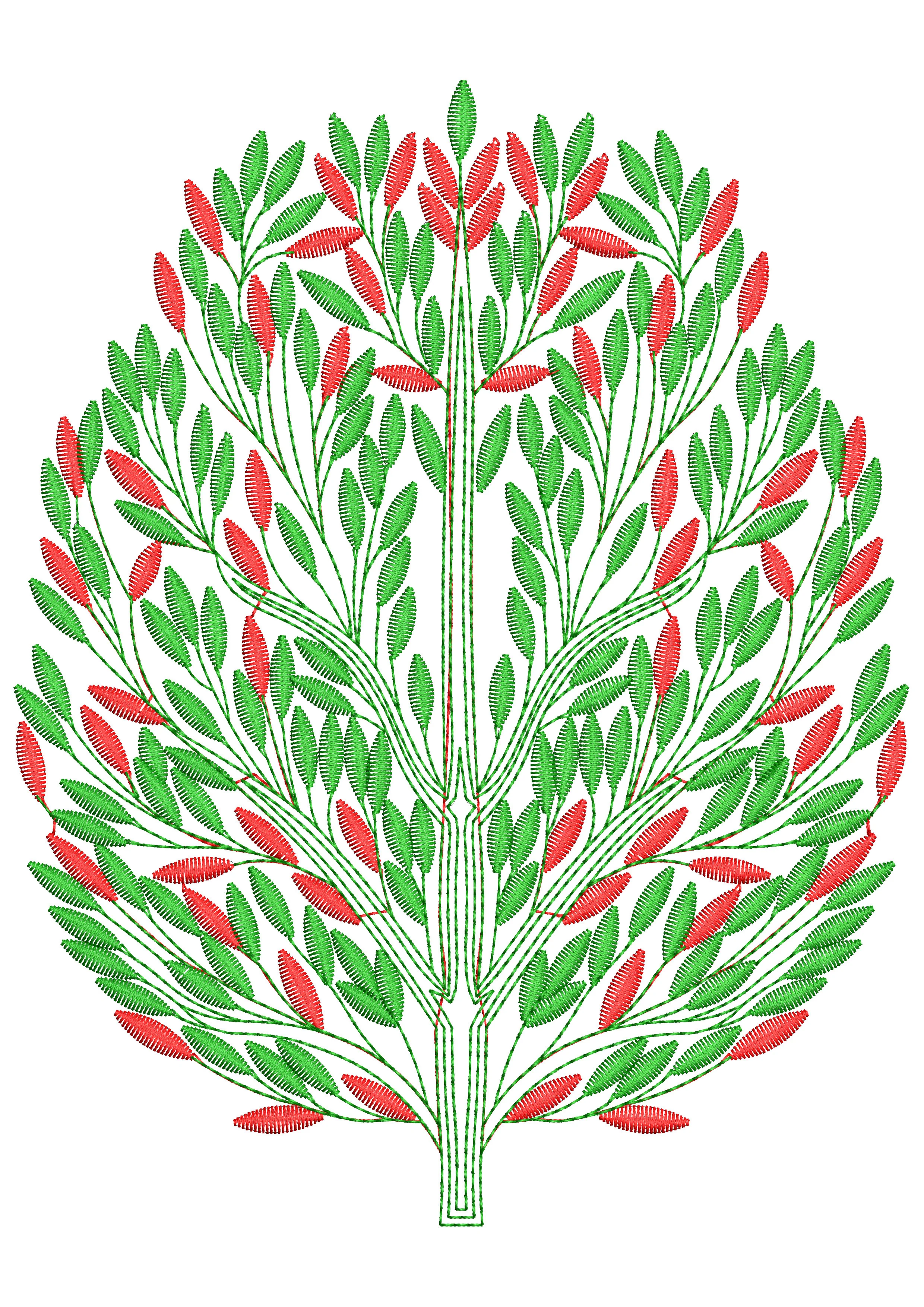 Plant Embroidery Design