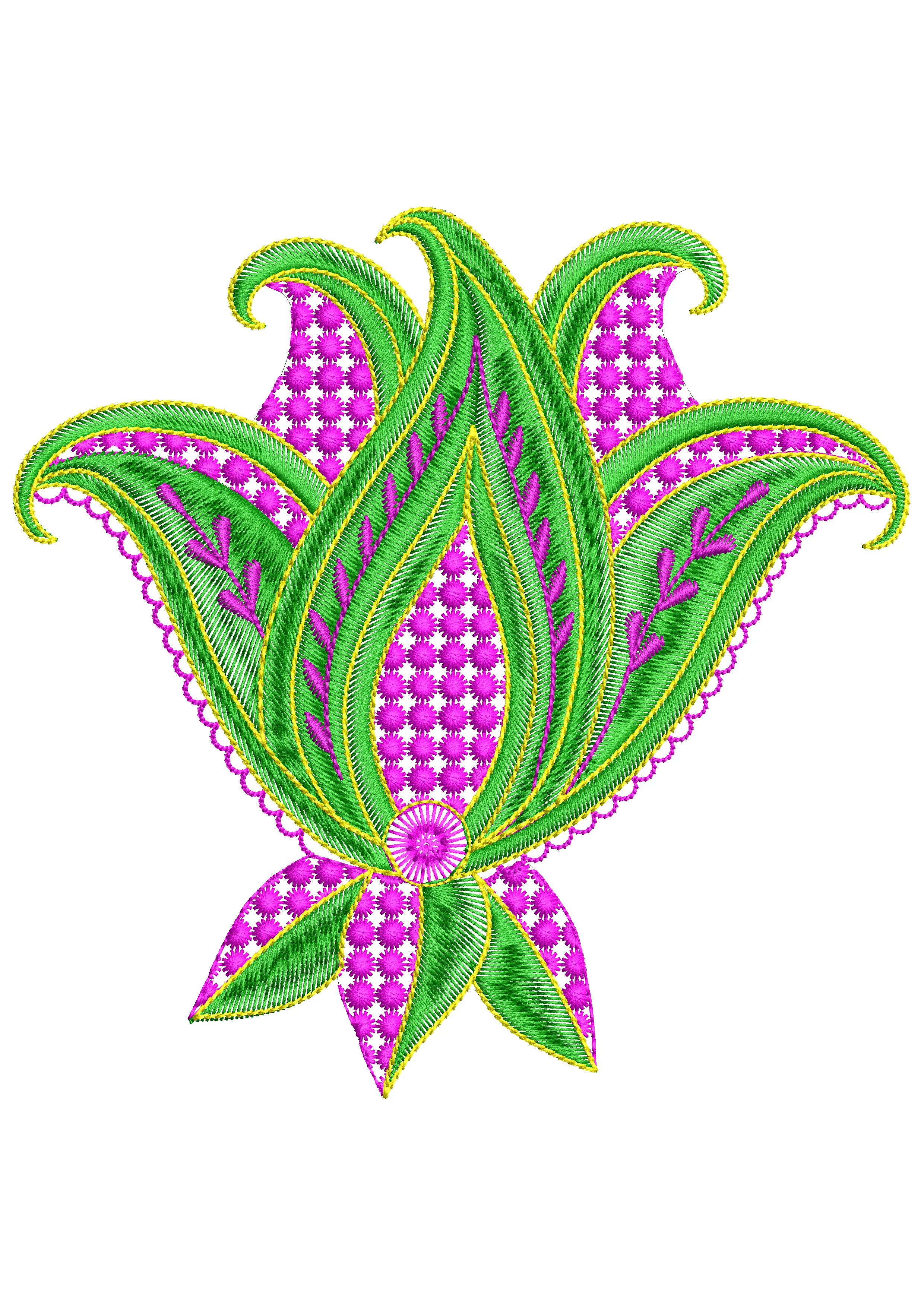 Plant Part Embroidery Design